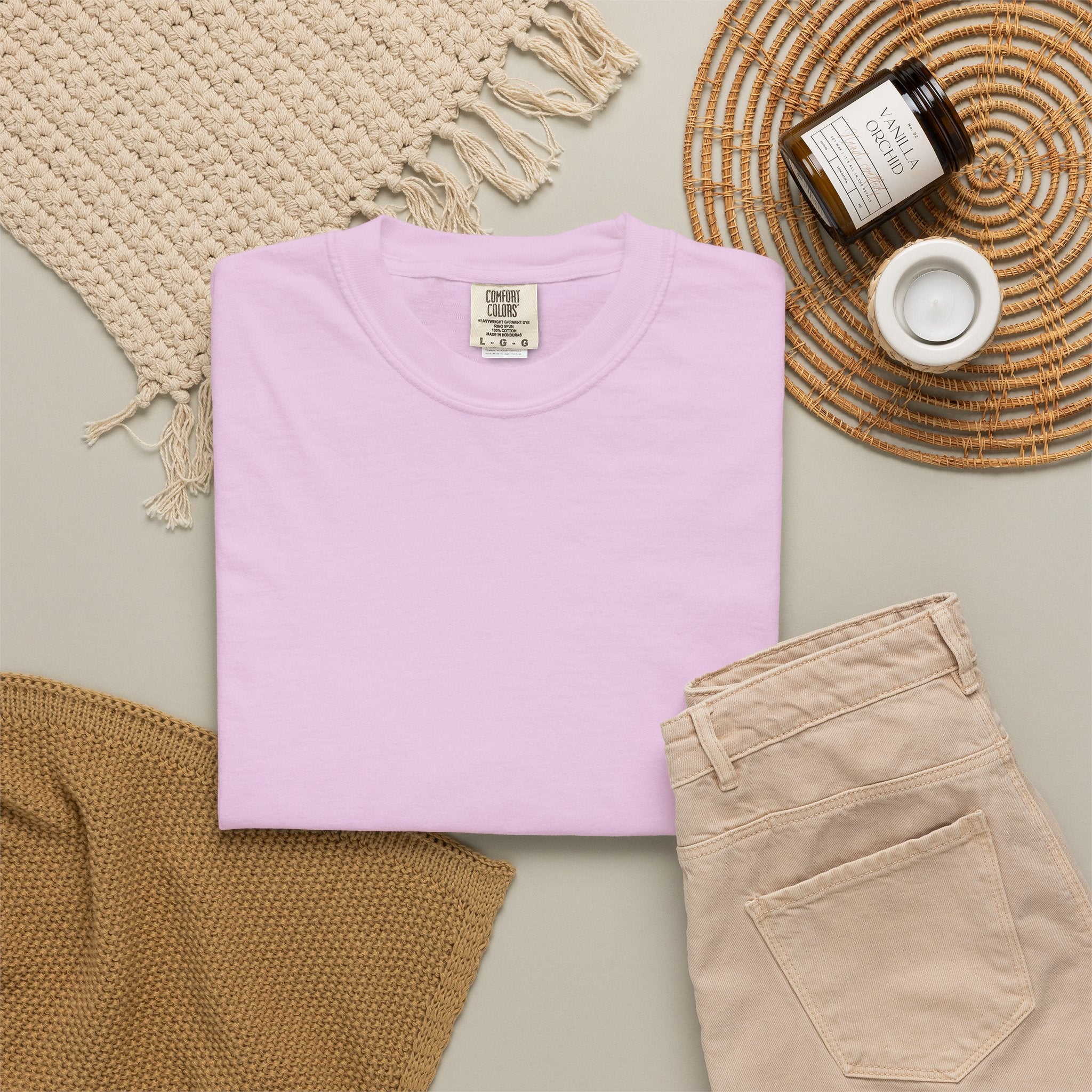 Mens X-press Quality Garment-Dyed Plain T-shirt