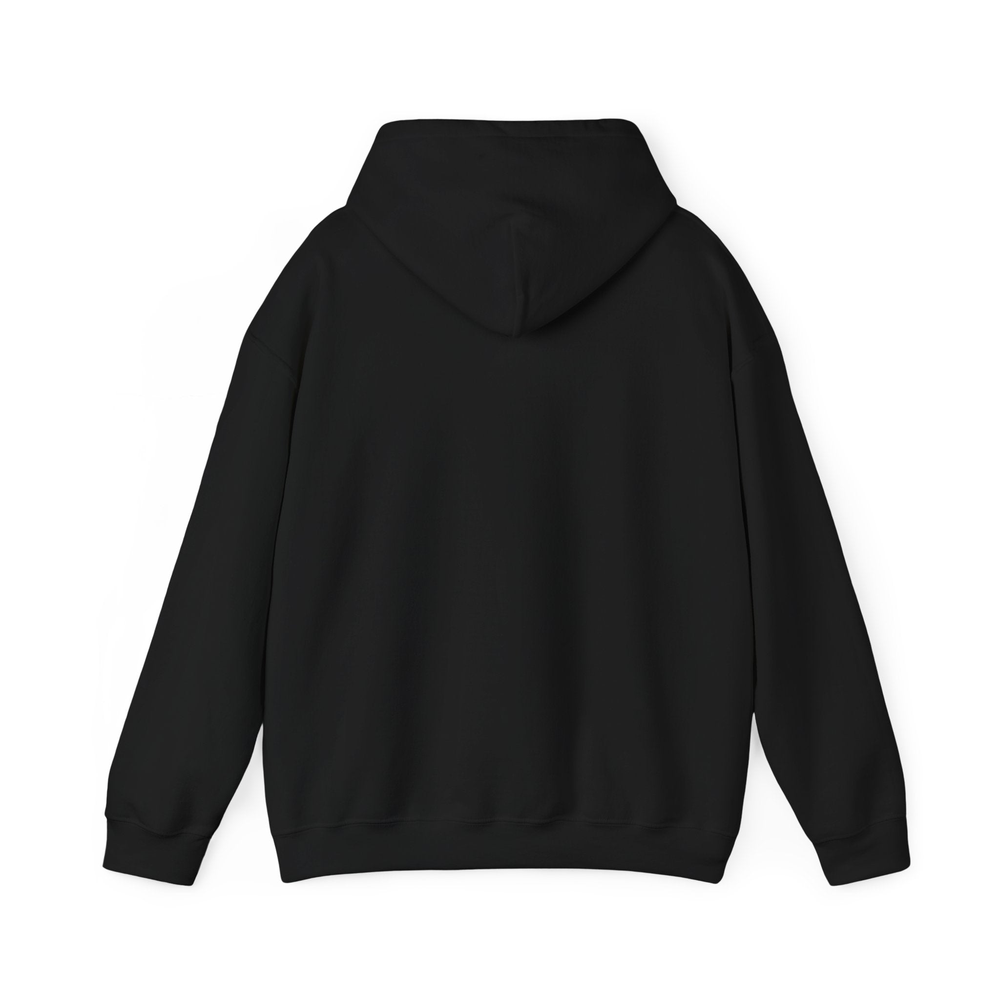 Mens X-Press Quality Black Plain Heavy Blend™ Hooded Sweatshirt