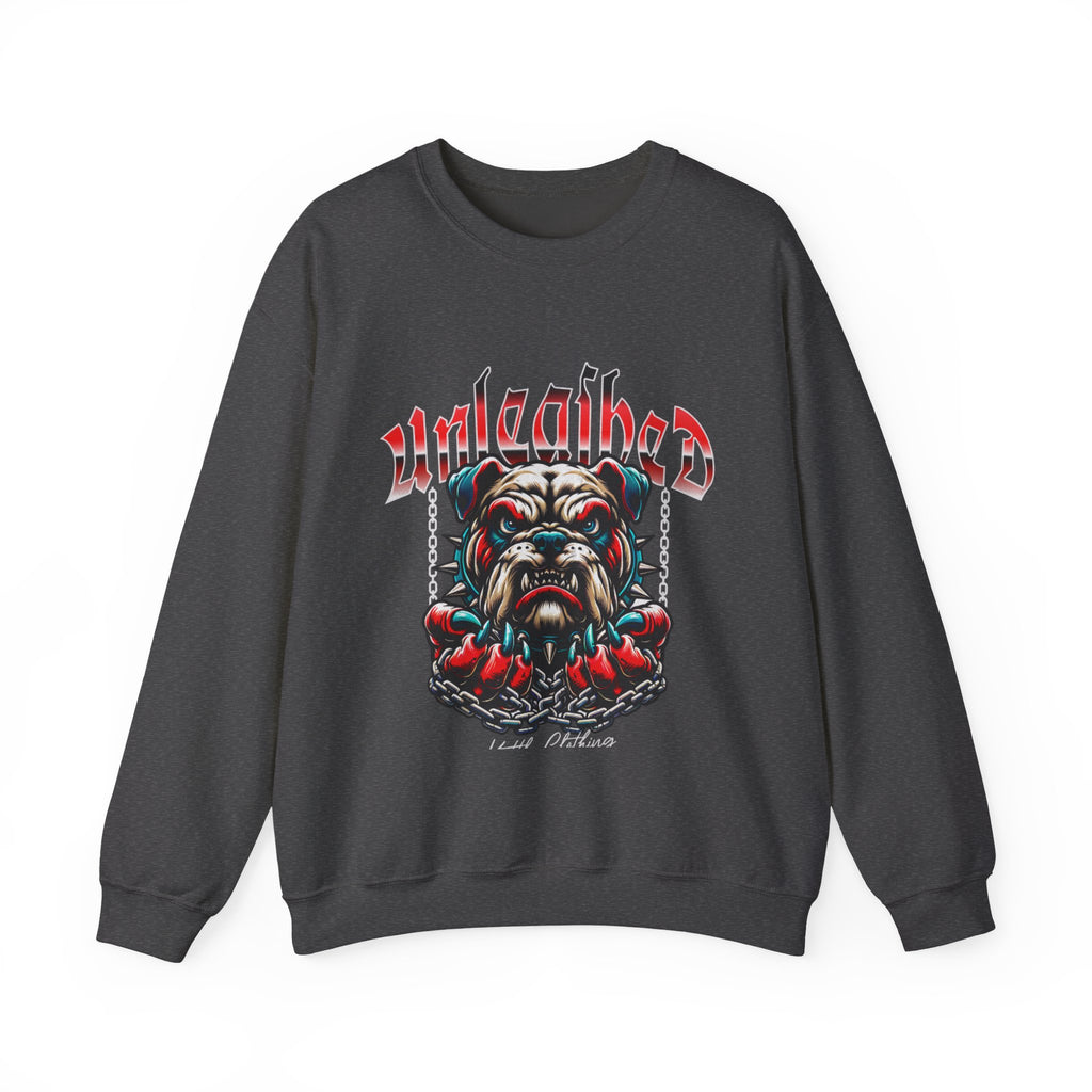 Unleashed Bulldog Graphic Premium Unisex Crewneck Sweatshirt | The Fashion Studio Graphic Premium Unisex Crewneck Sweatshirt