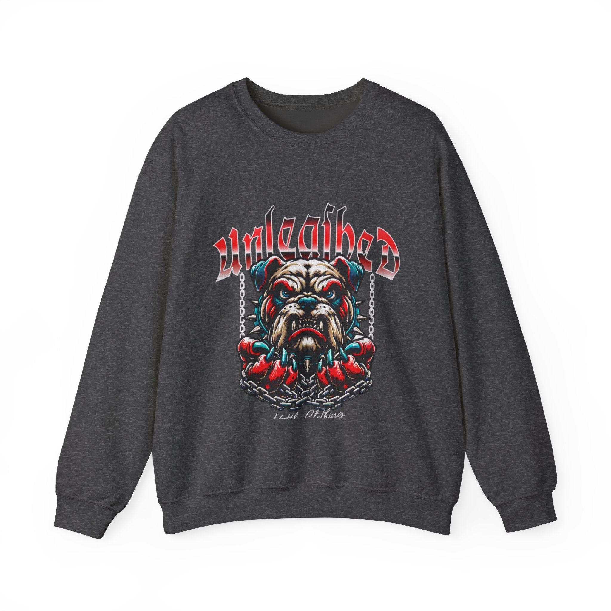 Unleashed Bulldog Graphic Premium Unisex Crewneck Sweatshirt | The Fashion Studio Graphic Premium Unisex Crewneck Sweatshirt