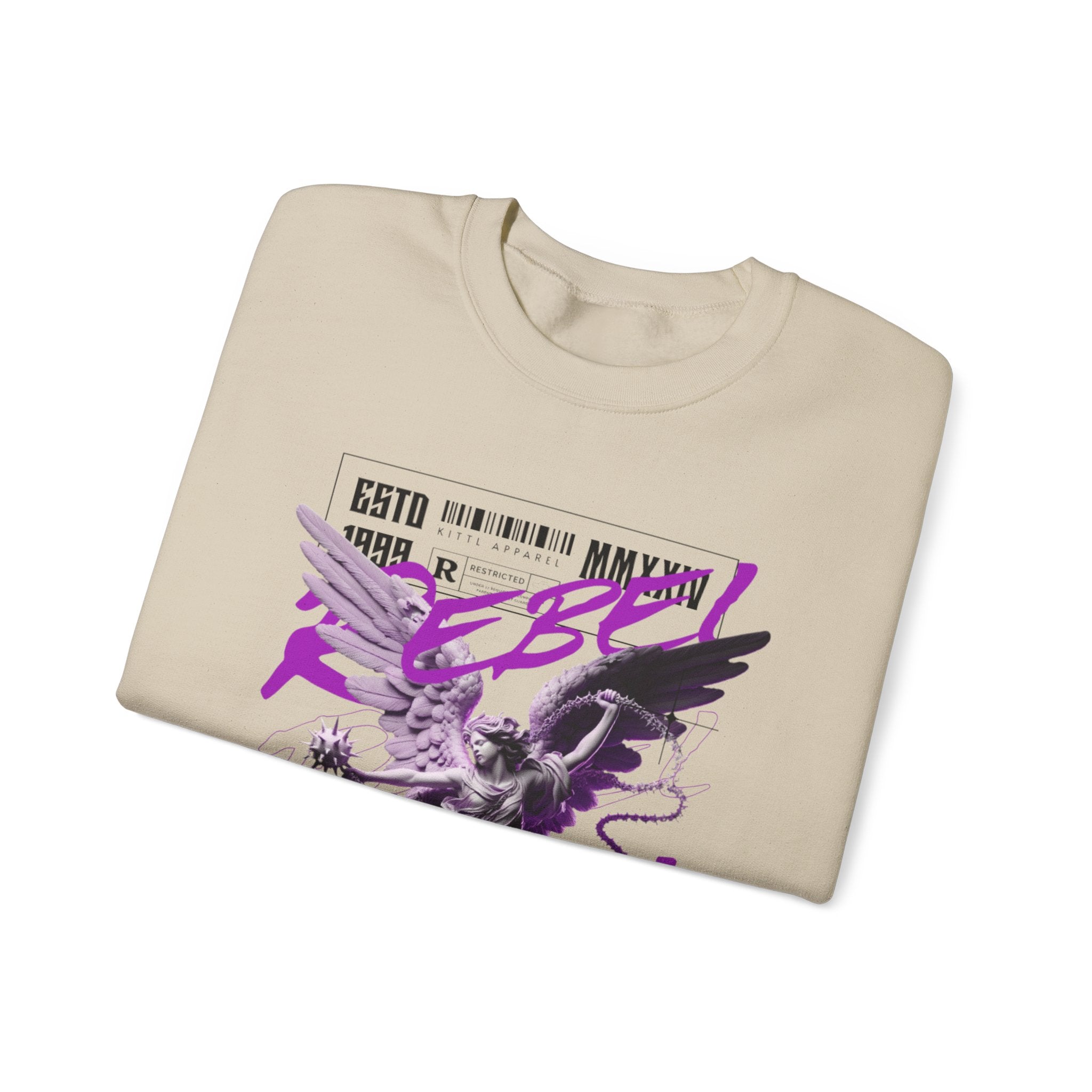 Rebel Angel Graffiti Graphic Premium Men's Sweatshirt | The Fashion Studio Graphic Premium Men's Sweatshirt