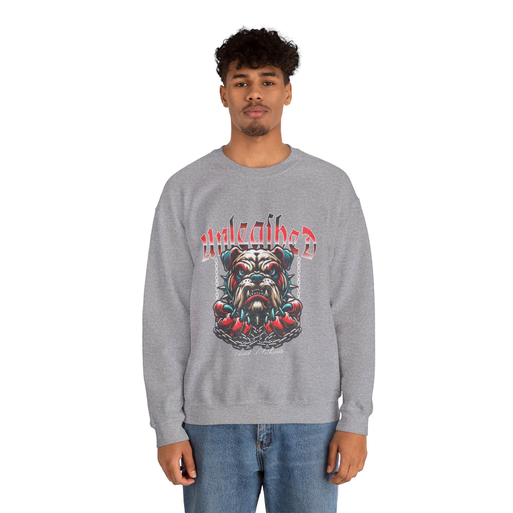Unleashed Bulldog Graphic Premium Unisex Crewneck Sweatshirt | The Fashion Studio Graphic Premium Unisex Crewneck Sweatshirt