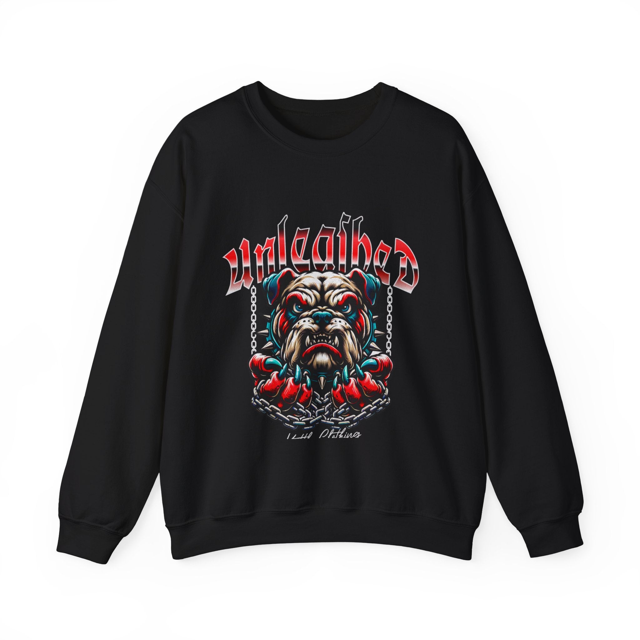 Unleashed Bulldog Graphic Premium Unisex Crewneck Sweatshirt | The Fashion Studio Graphic Premium Unisex Crewneck Sweatshirt