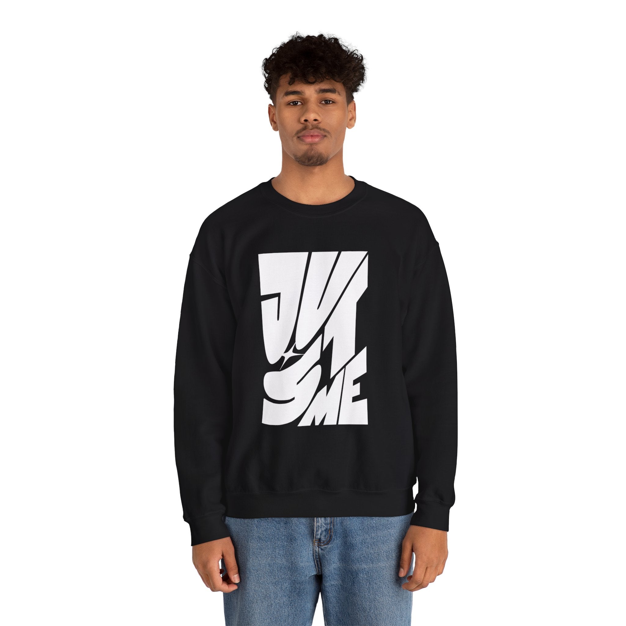 Just Me Typography Graphic Premium Men's Sweatshirt | The Fashion Studio Graphic Premium Men's Sweatshirt