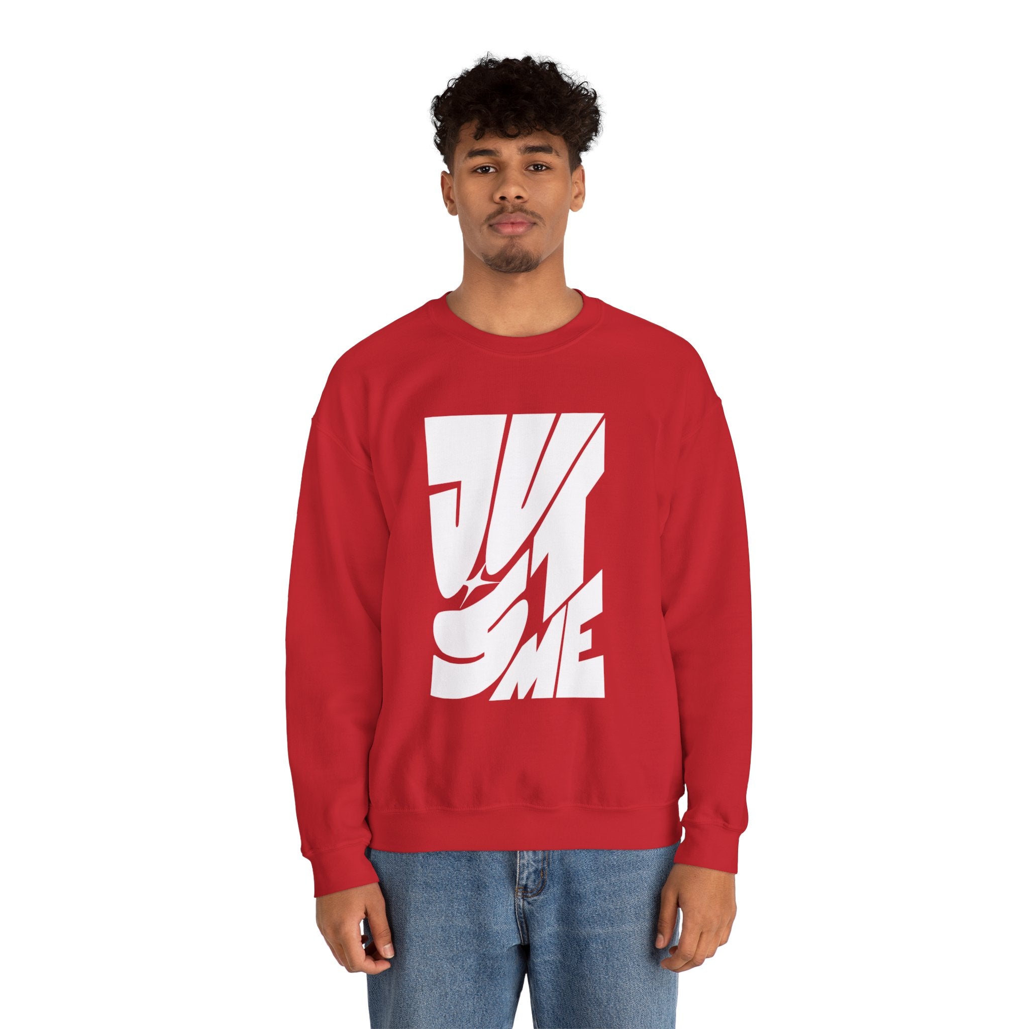 Just Me Typography Graphic Premium Men's Sweatshirt | The Fashion Studio Graphic Premium Men's Sweatshirt