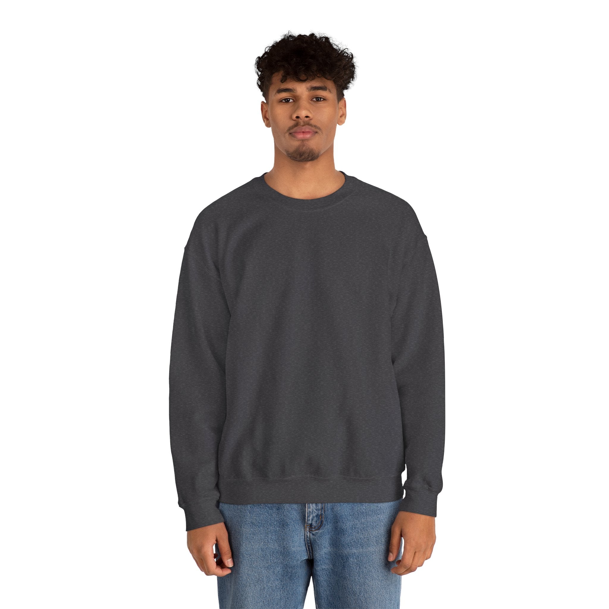 Mens X-Press Quality Luxury Dark Heather Crewneck Sweatshirt