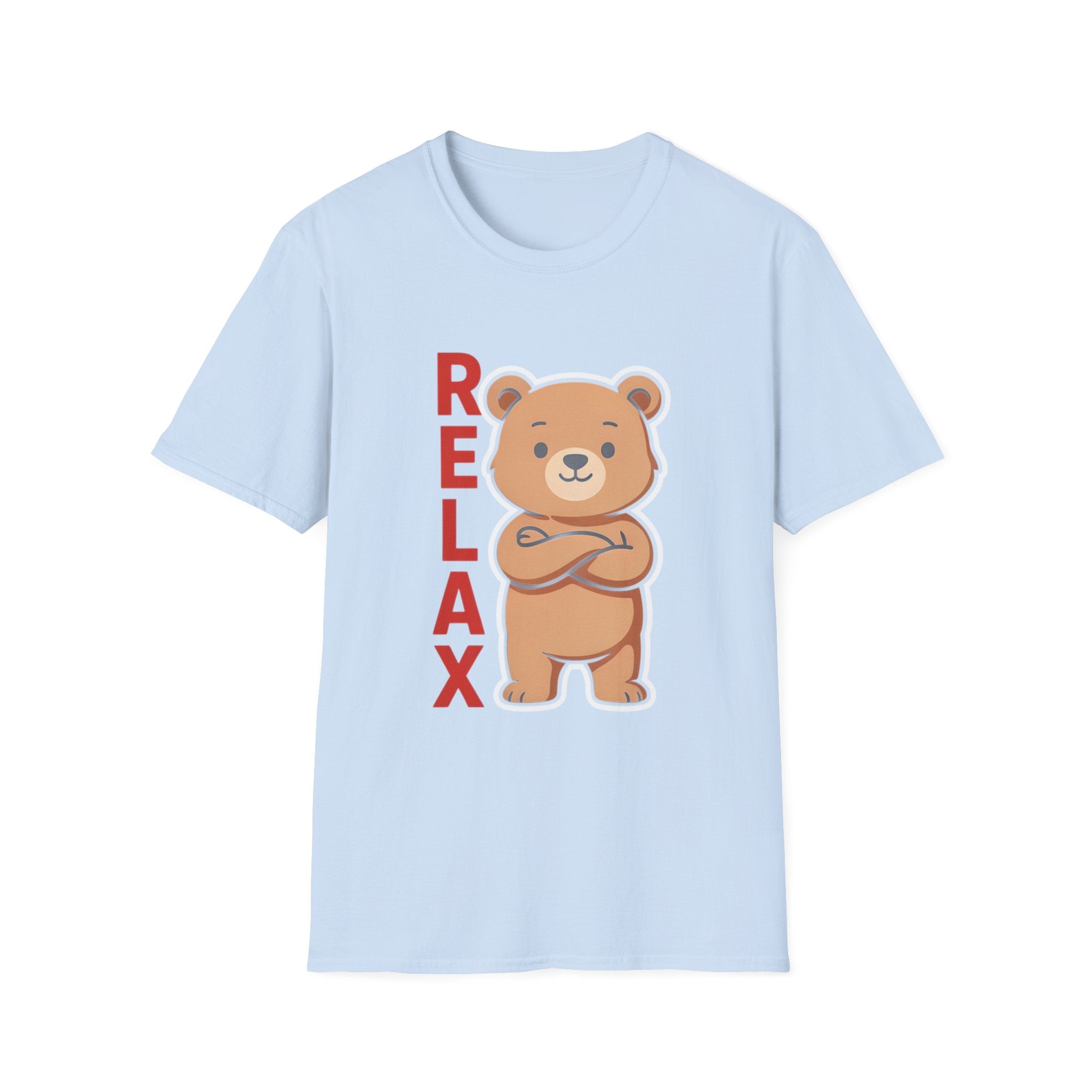 Relax Bear Graphic T-Shirt | Cute Cartoon Oversized Unisex Streetwear Tee | The Fashion Studio
