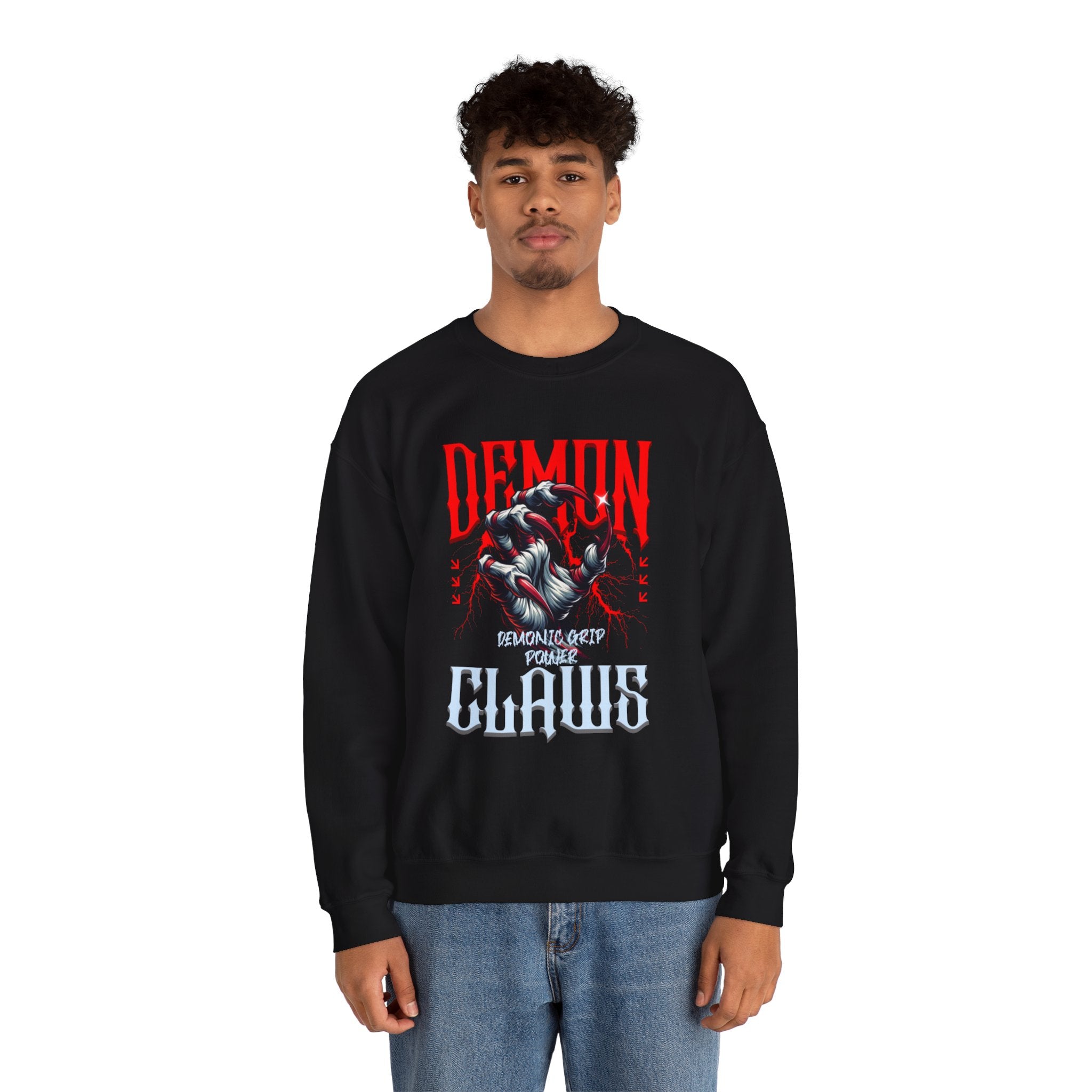Demon Claws Graphic Premium Men's Sweatshirt | The Fashion Studio Graphic Premium Men's Sweatshirt