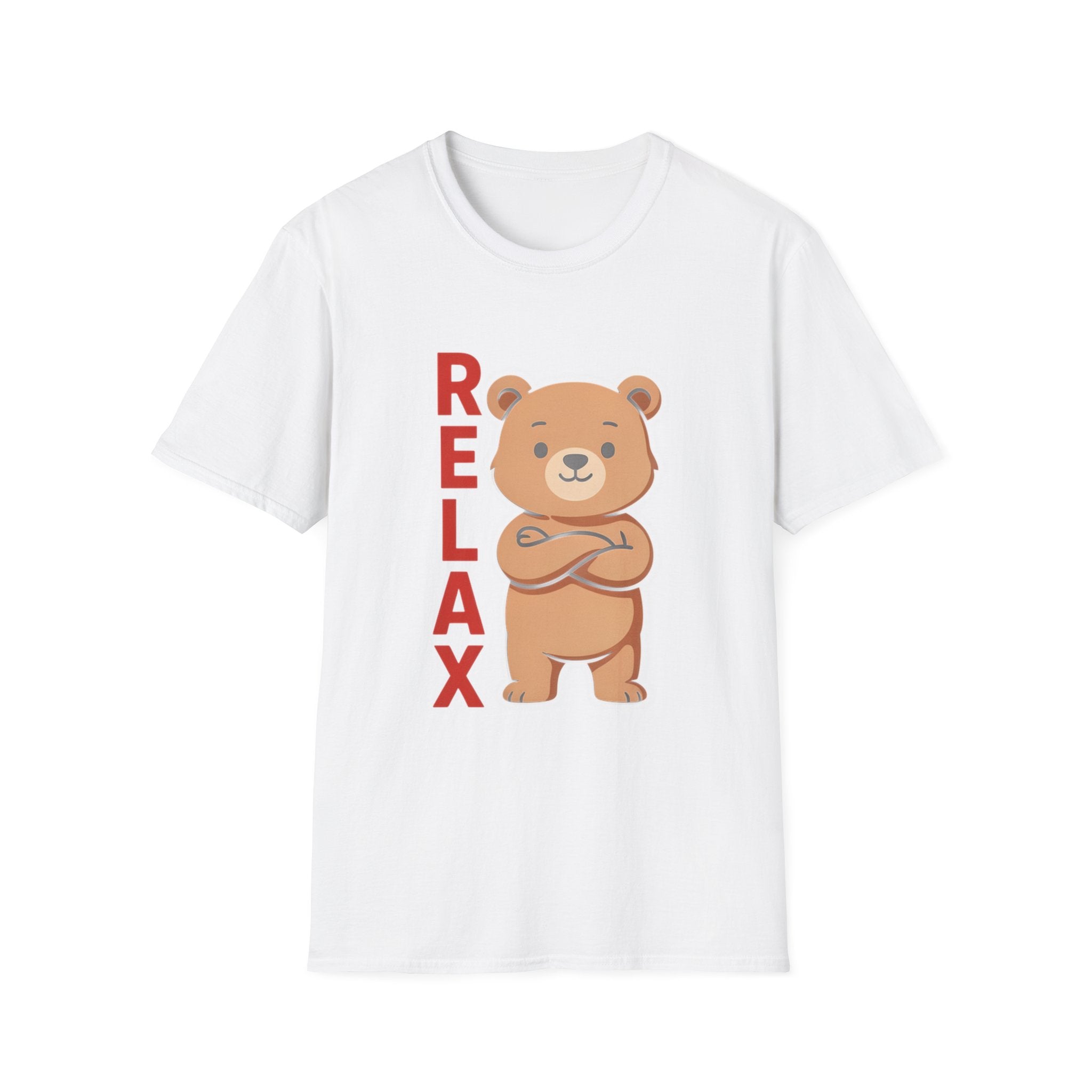Relax Bear Graphic T-Shirt | Cute Cartoon Oversized Unisex Streetwear Tee | The Fashion Studio