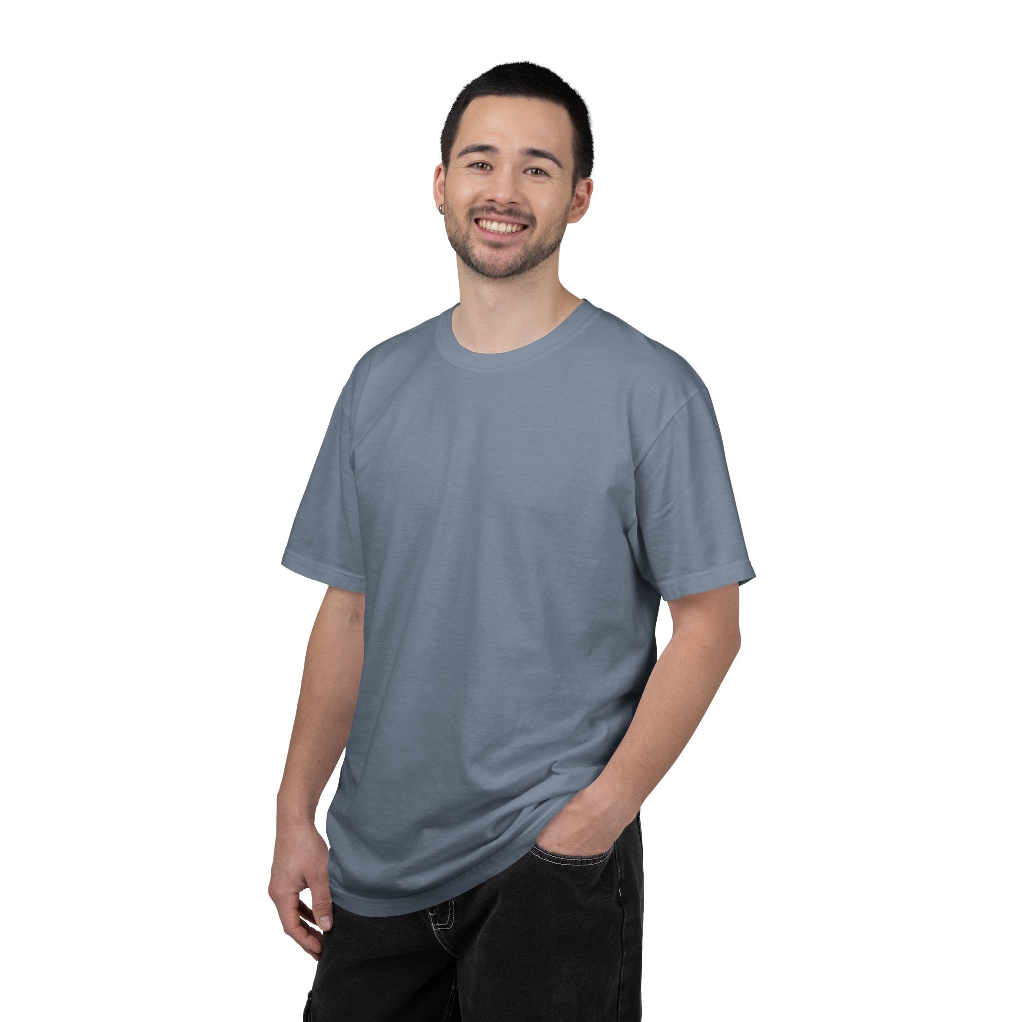 Mens X-press Quality Garment-Dyed Plain T-shirt