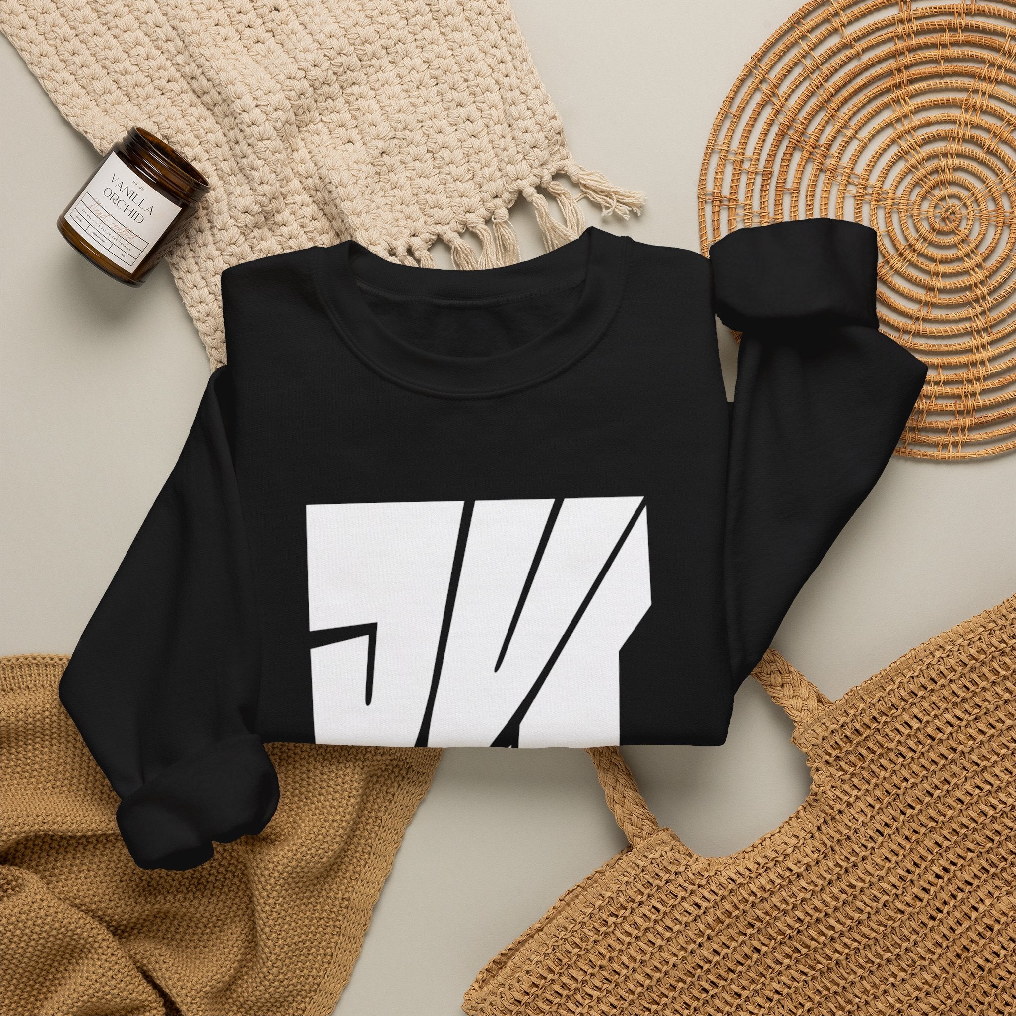 Just Me Typography Graphic Premium Men's Sweatshirt | The Fashion Studio Graphic Premium Men's Sweatshirt