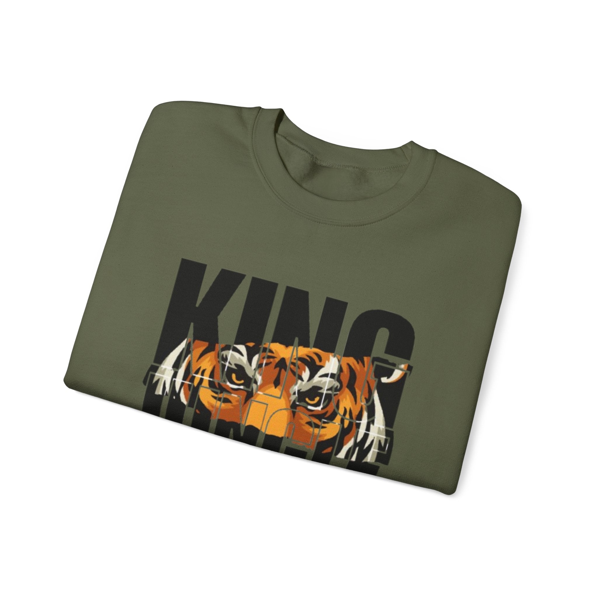 King of the Jungle Tiger Graphic Men's Premium Sweatshirt | The Fashion Studio Graphic Men's Premium Sweatshirt