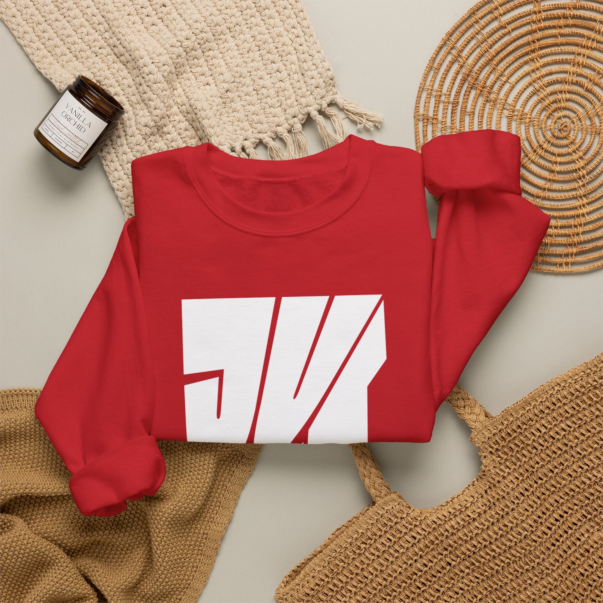 Just Me Typography Graphic Premium Men's Sweatshirt | The Fashion Studio Graphic Premium Men's Sweatshirt