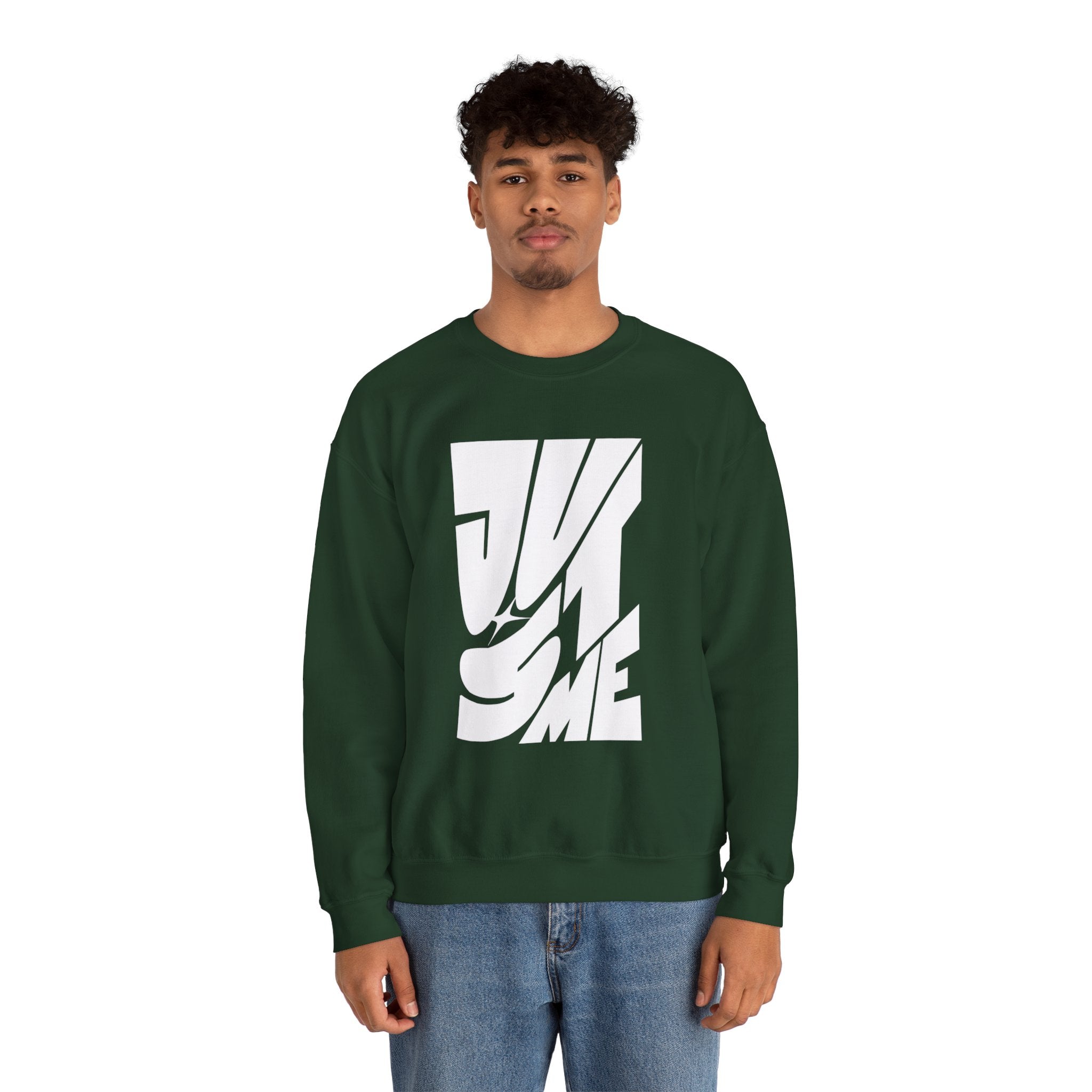 Just Me Typography Graphic Premium Men's Sweatshirt | The Fashion Studio Graphic Premium Men's Sweatshirt