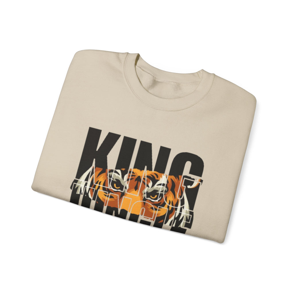 King of the Jungle Tiger Graphic Men's Premium Sweatshirt | The Fashion Studio Graphic Men's Premium Sweatshirt