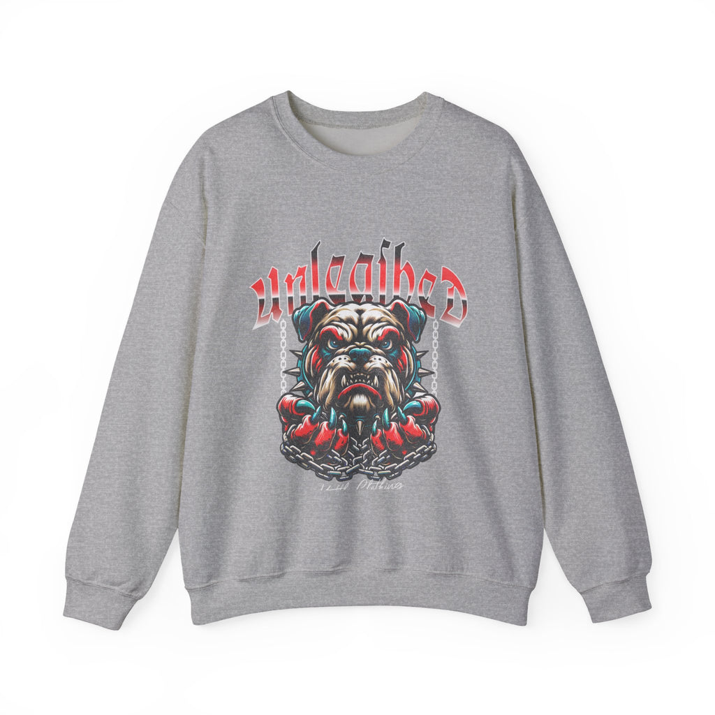 Unleashed Bulldog Graphic Premium Unisex Crewneck Sweatshirt | The Fashion Studio Graphic Premium Unisex Crewneck Sweatshirt