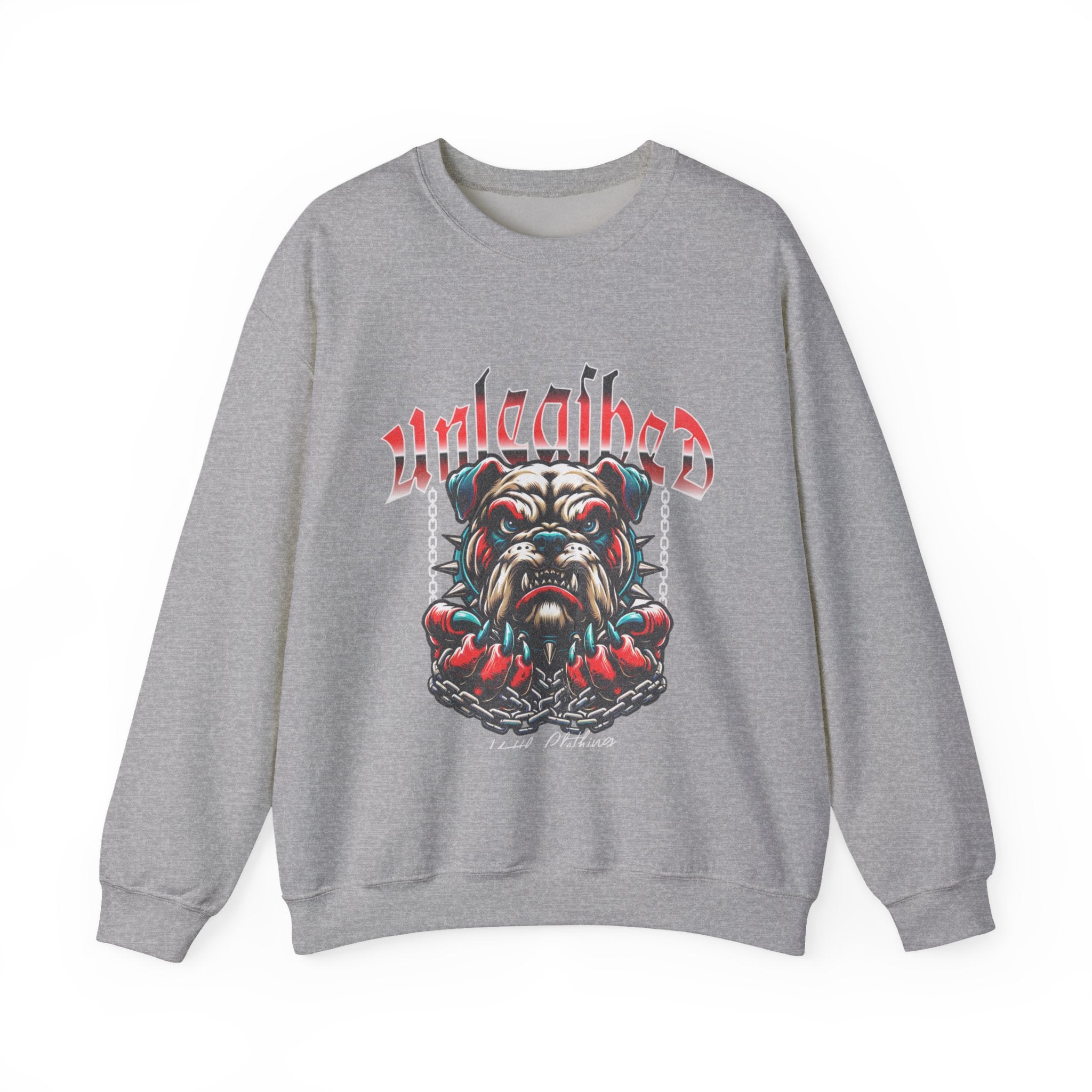 Unleashed Bulldog Graphic Premium Unisex Crewneck Sweatshirt | The Fashion Studio Graphic Premium Unisex Crewneck Sweatshirt