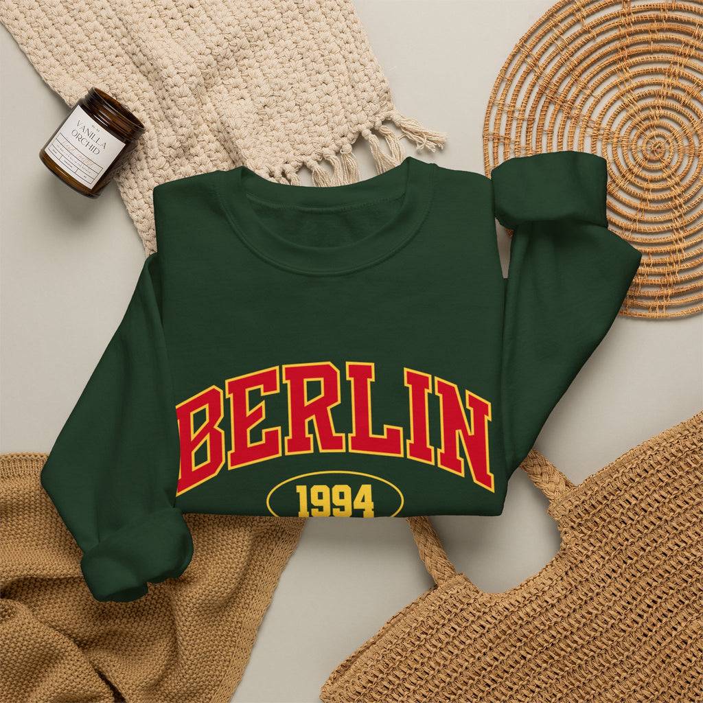 Berlin 1994 Vintage Graphic Premium Men's Sweatshirt | The Fashion Studio Graphic Premium Men's Sweatshirt