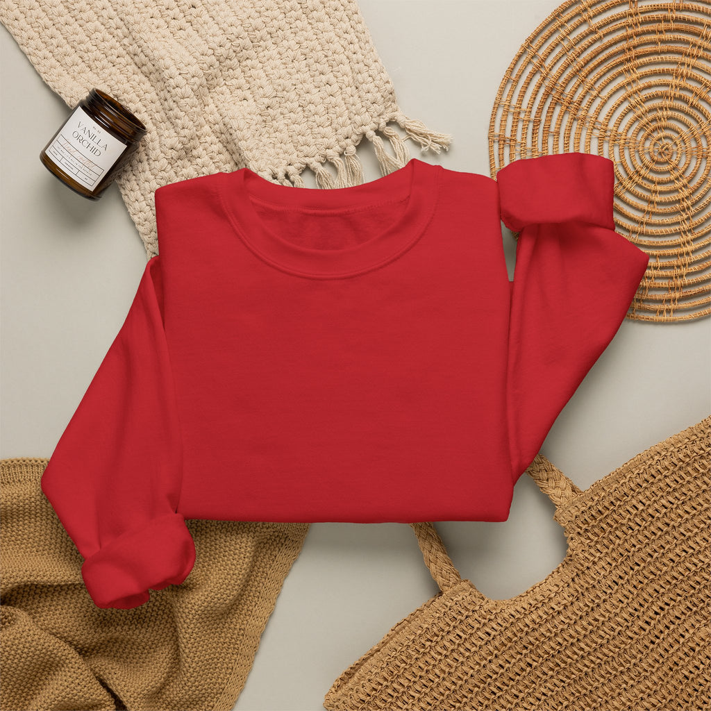 Men's X-Press Quality  Luxury Red Crewneck Sweatshirt