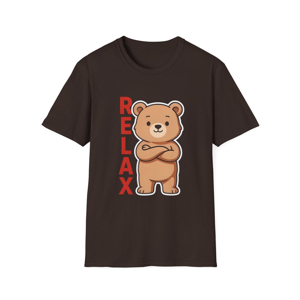 Relax Bear Graphic T-Shirt | Cute Cartoon Oversized Unisex Streetwear Tee | The Fashion Studio