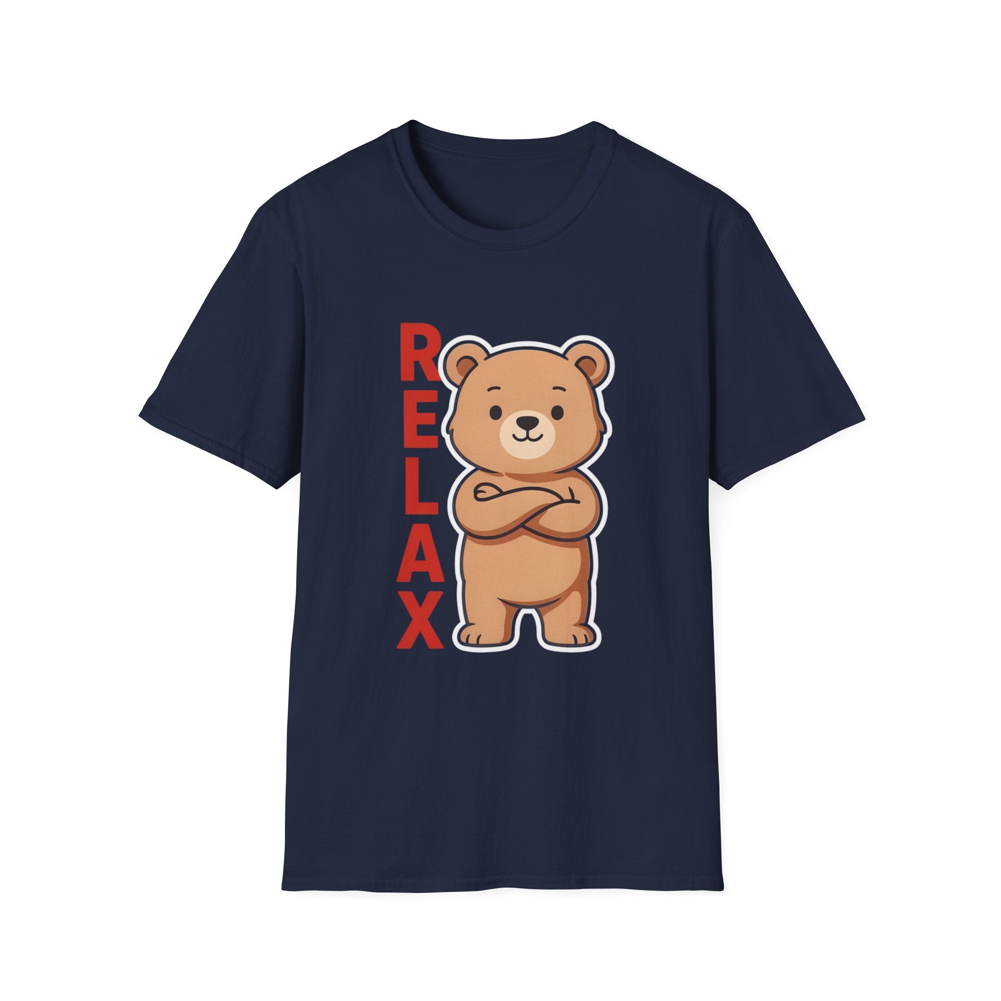 Relax Bear Graphic T-Shirt | Cute Cartoon Oversized Unisex Streetwear Tee | The Fashion Studio