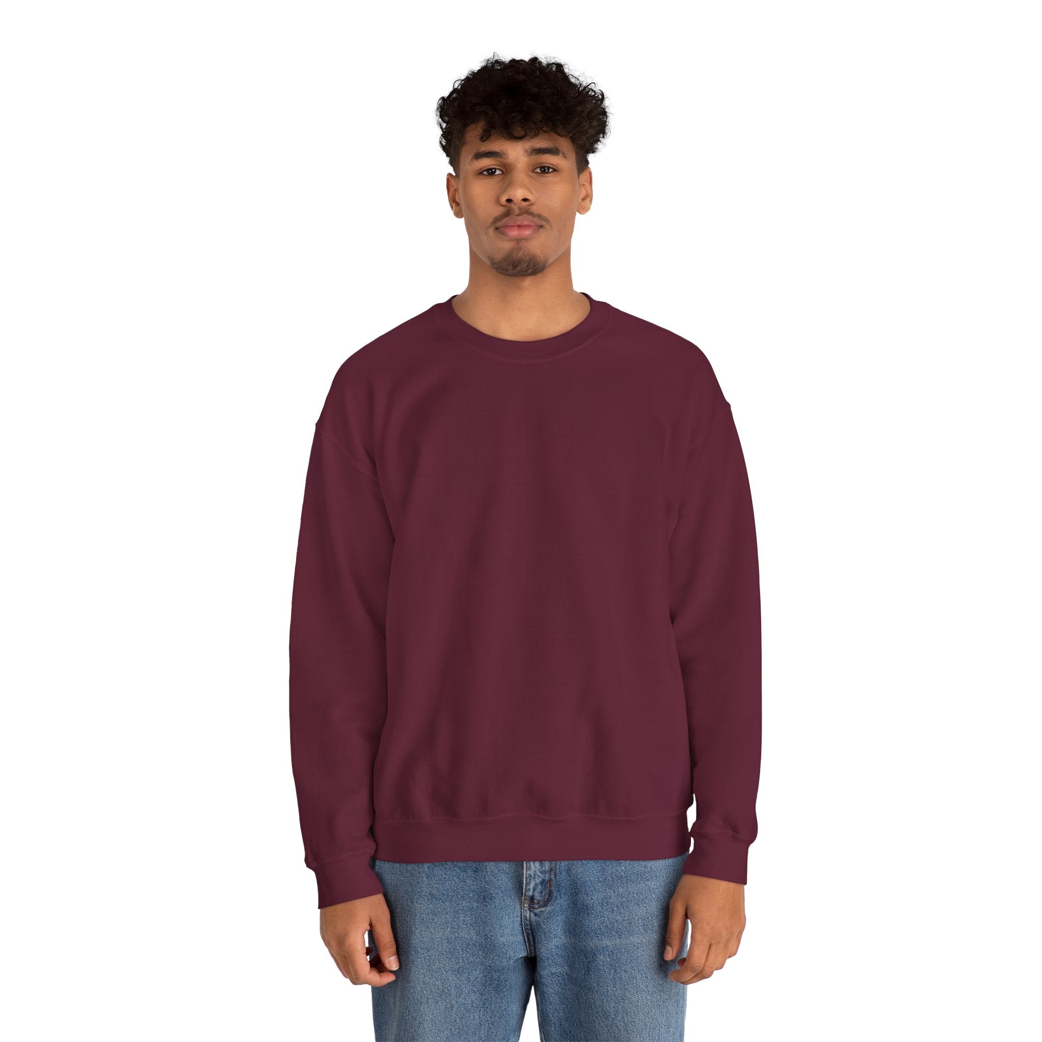 Men's X-Press Quality Luxury Maroon Crewneck Sweatshirt