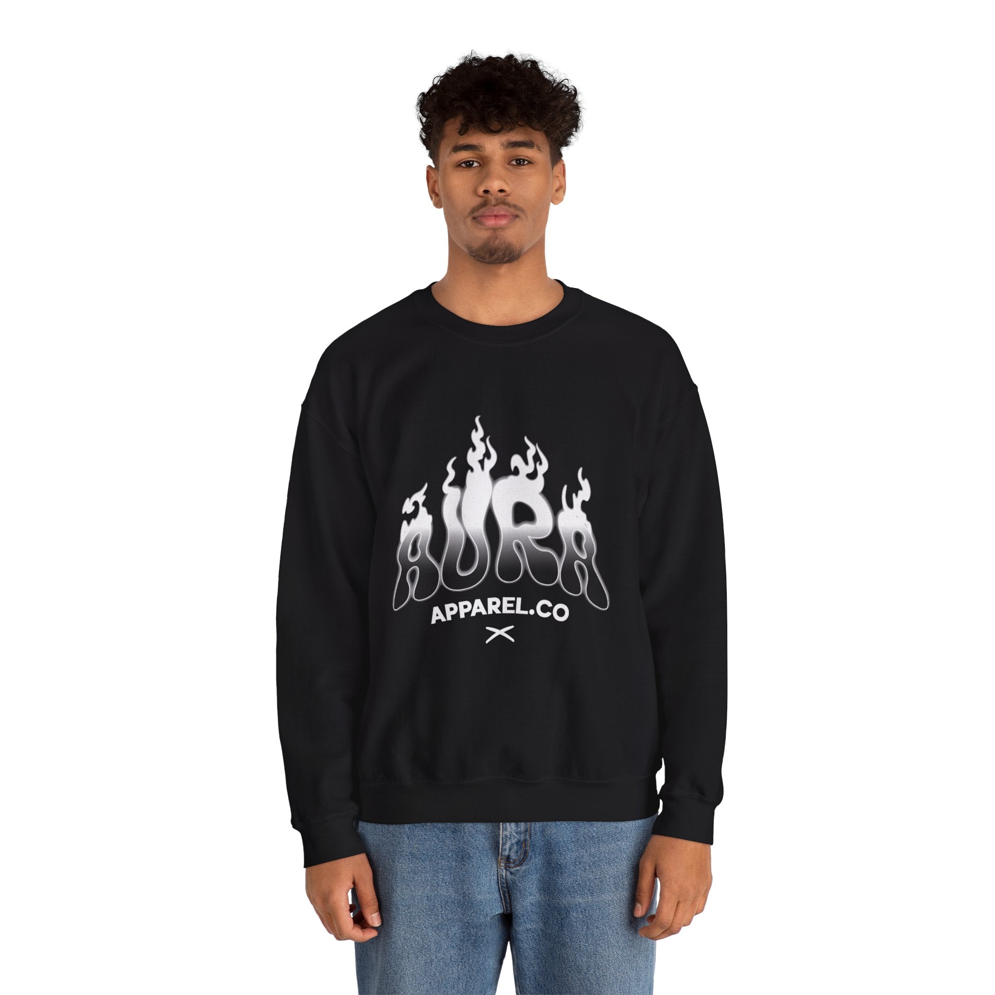 Aura Surf Flame Graphic Premium Men's Sweatshirt | The Fashion Studio Graphic Premium Men's Sweatshirt