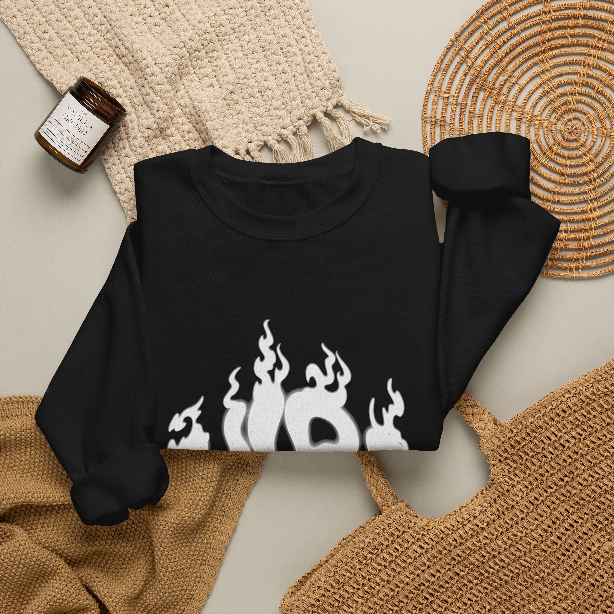 Aura Surf Flame Graphic Premium Men's Sweatshirt | The Fashion Studio Graphic Premium Men's Sweatshirt