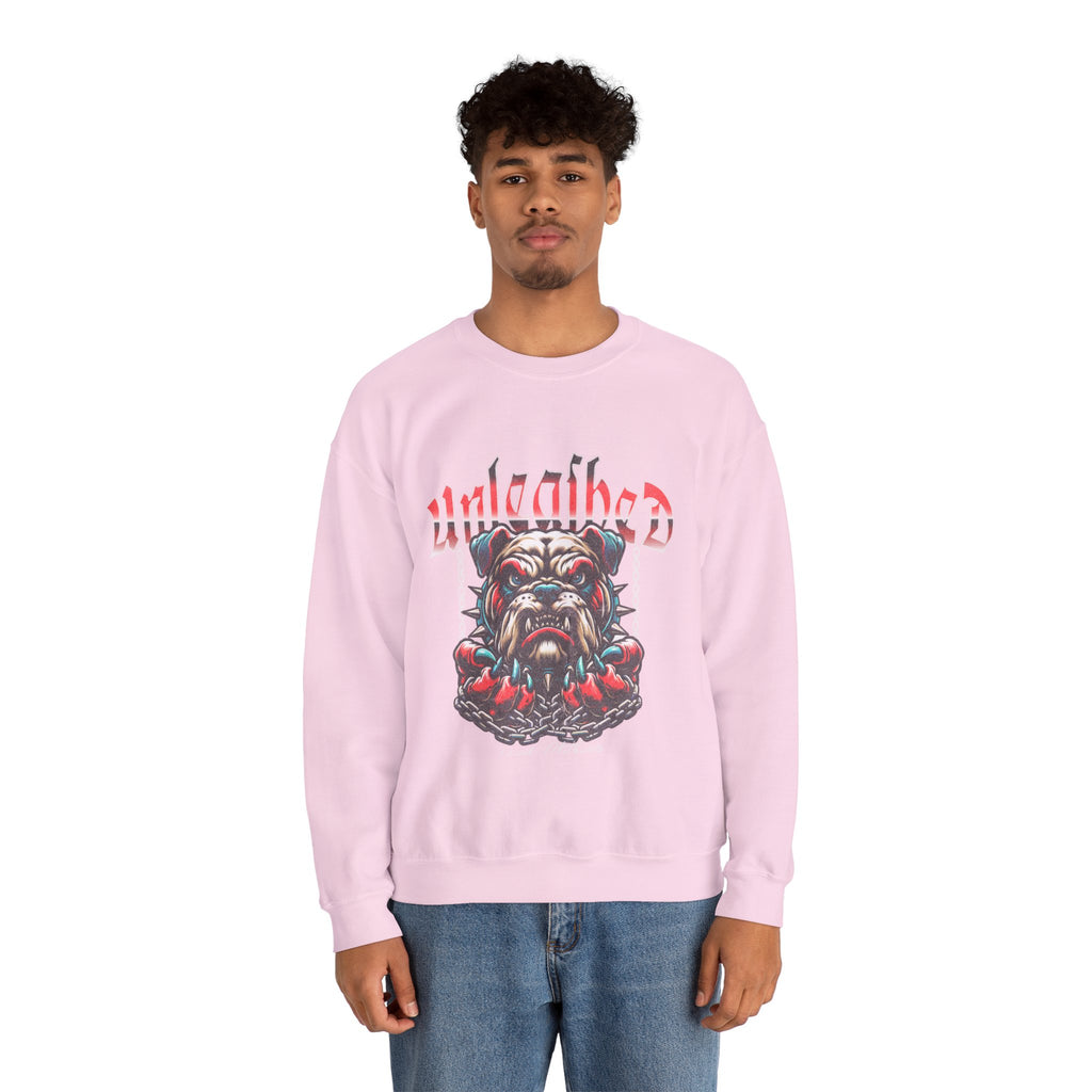 Unleashed Bulldog Graphic Premium Unisex Crewneck Sweatshirt | The Fashion Studio Graphic Premium Unisex Crewneck Sweatshirt