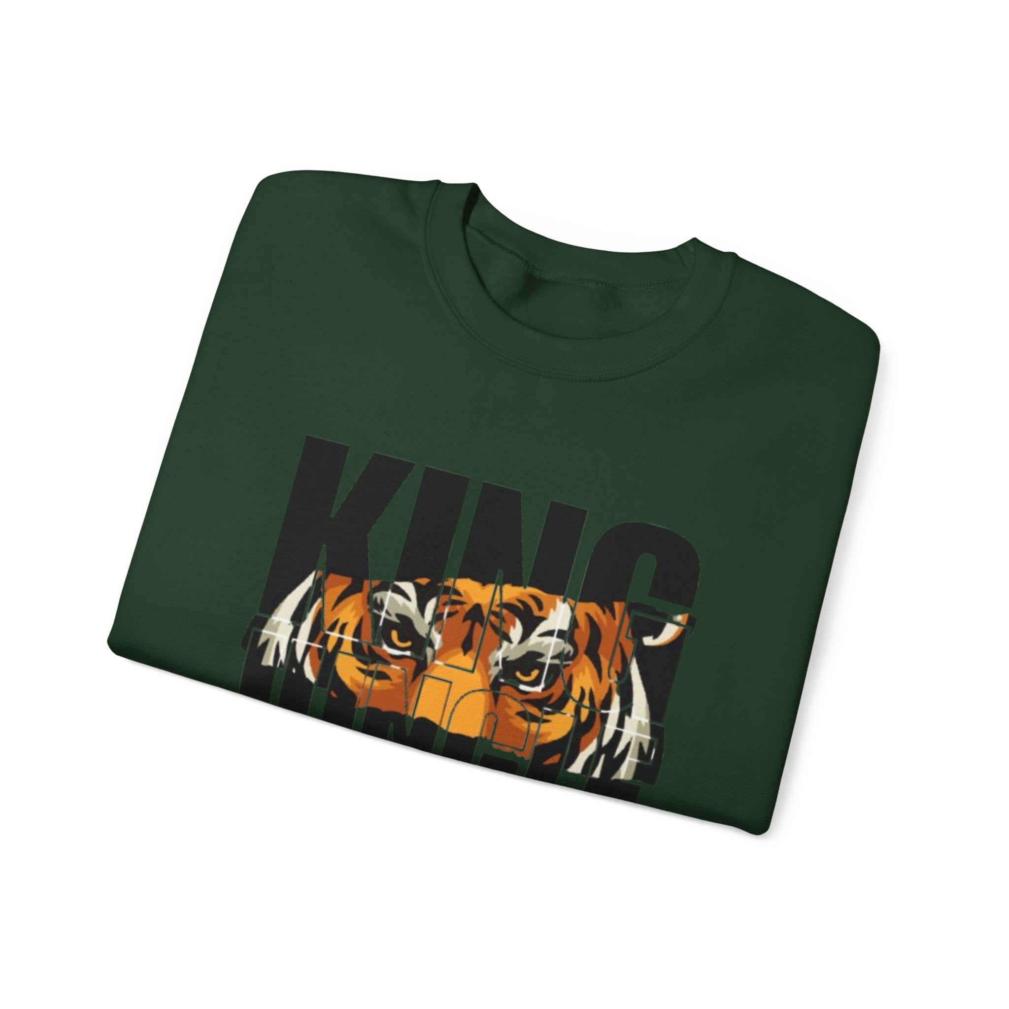 King of the Jungle Tiger Graphic Men's Premium Sweatshirt | The Fashion Studio Graphic Men's Premium Sweatshirt