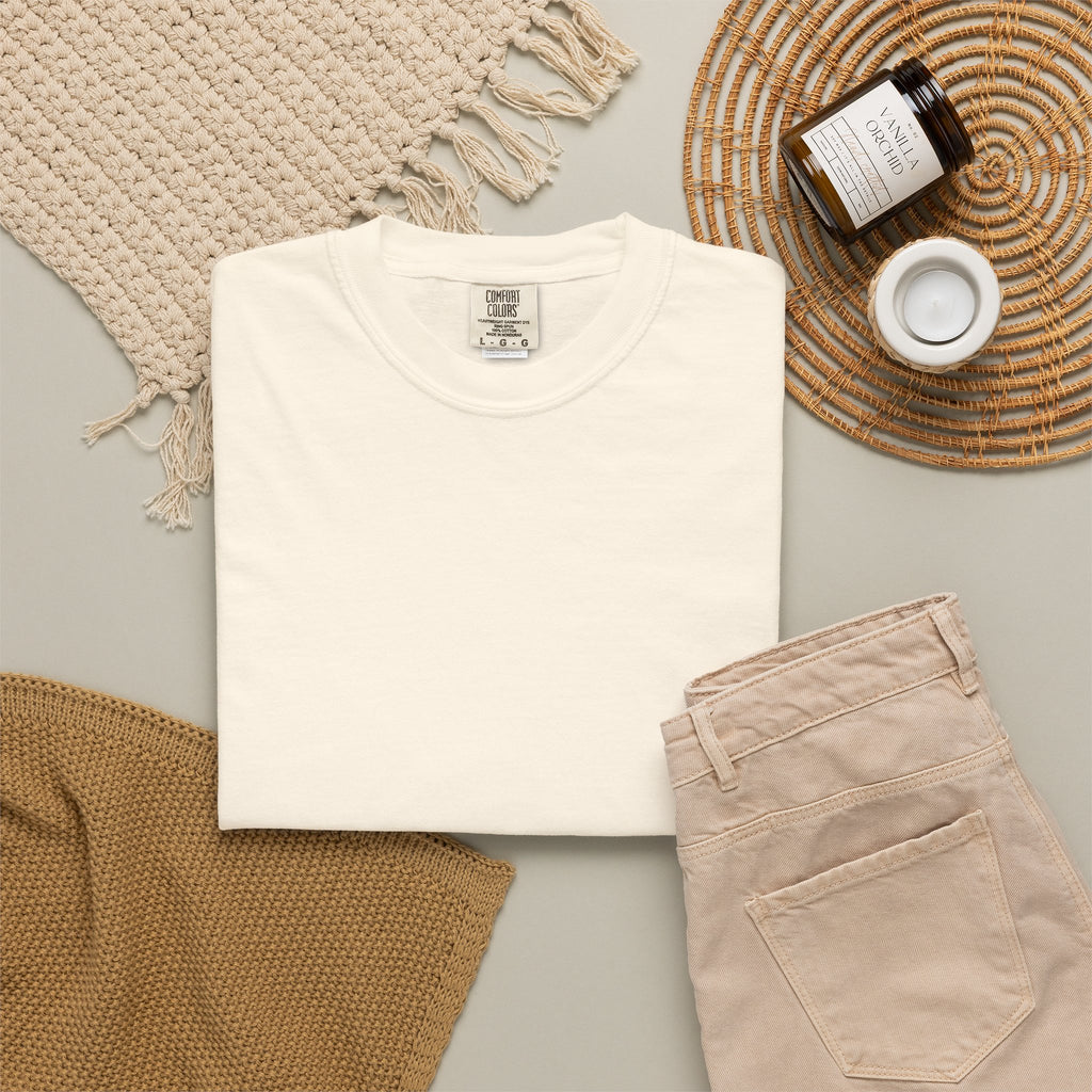 Mens X-press Quality Garment-Dyed Plain T-shirt