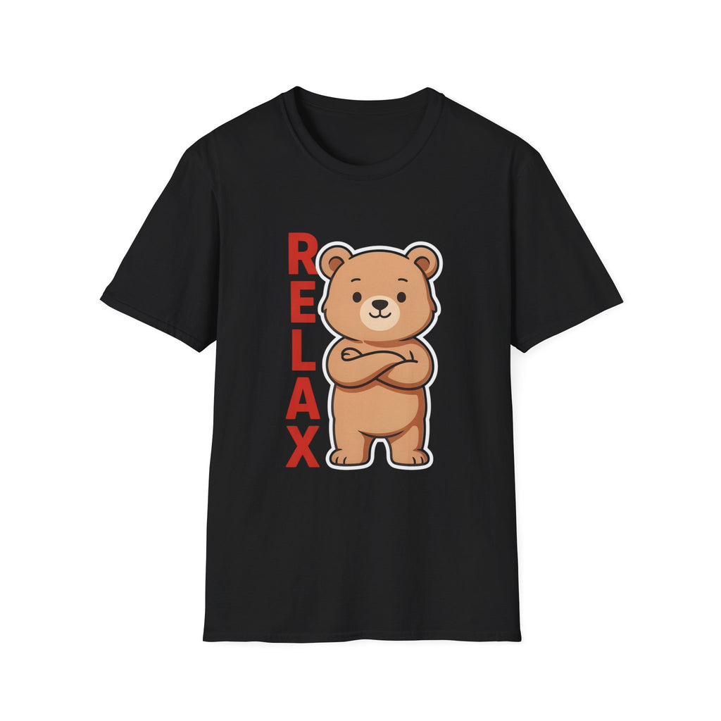 Relax Bear Graphic T-Shirt | Cute Cartoon Oversized Unisex Streetwear Tee | The Fashion Studio