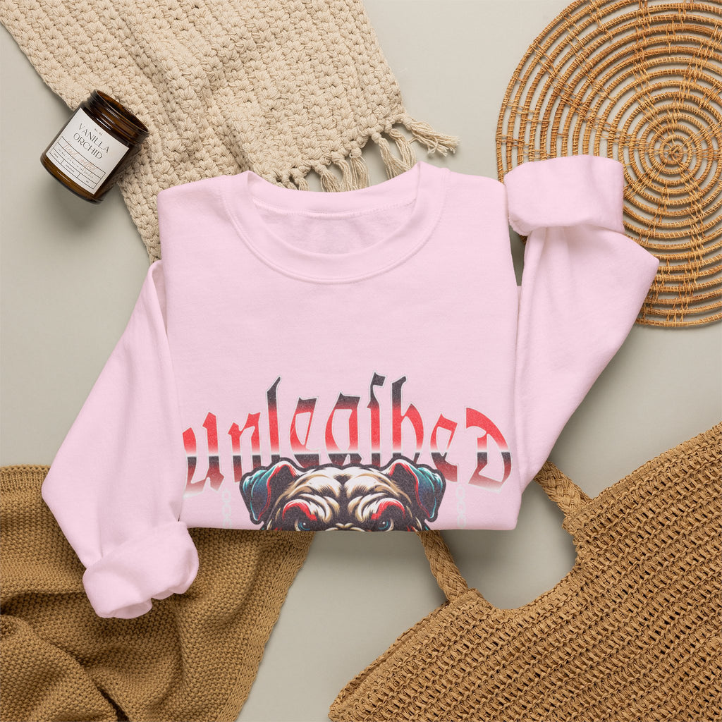 Unleashed Bulldog Graphic Premium Unisex Crewneck Sweatshirt | The Fashion Studio Graphic Premium Unisex Crewneck Sweatshirt