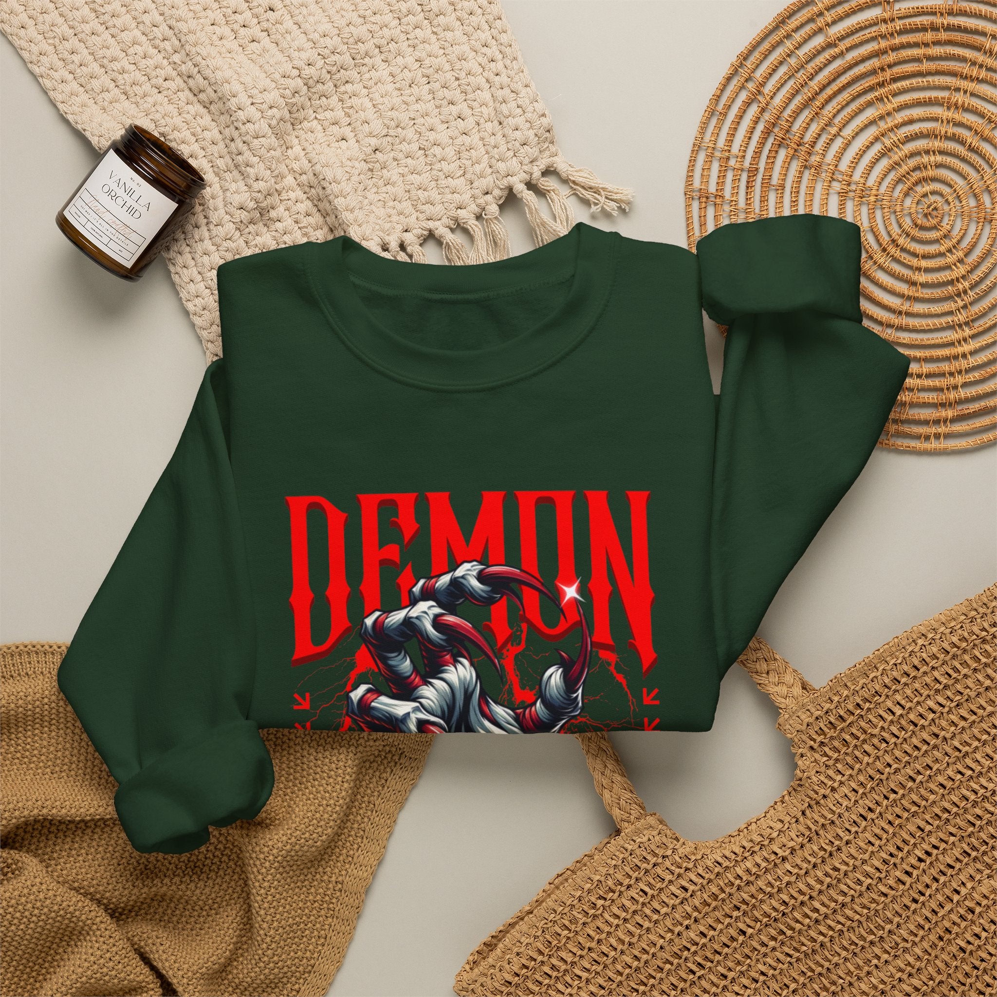 Demon Claws Graphic Premium Men's Sweatshirt | The Fashion Studio Graphic Premium Men's Sweatshirt