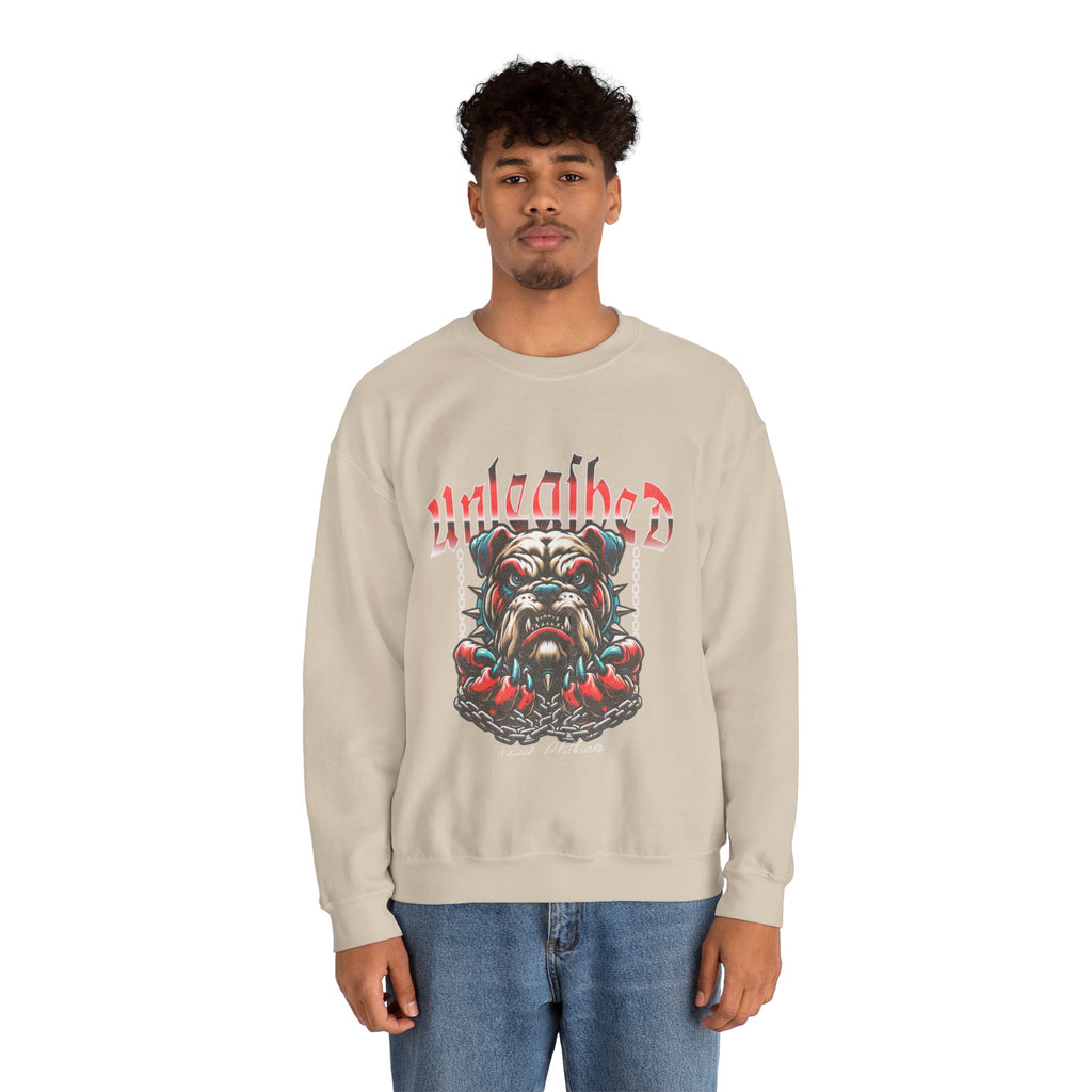 Unleashed Bulldog Graphic Premium Unisex Crewneck Sweatshirt | The Fashion Studio Graphic Premium Unisex Crewneck Sweatshirt