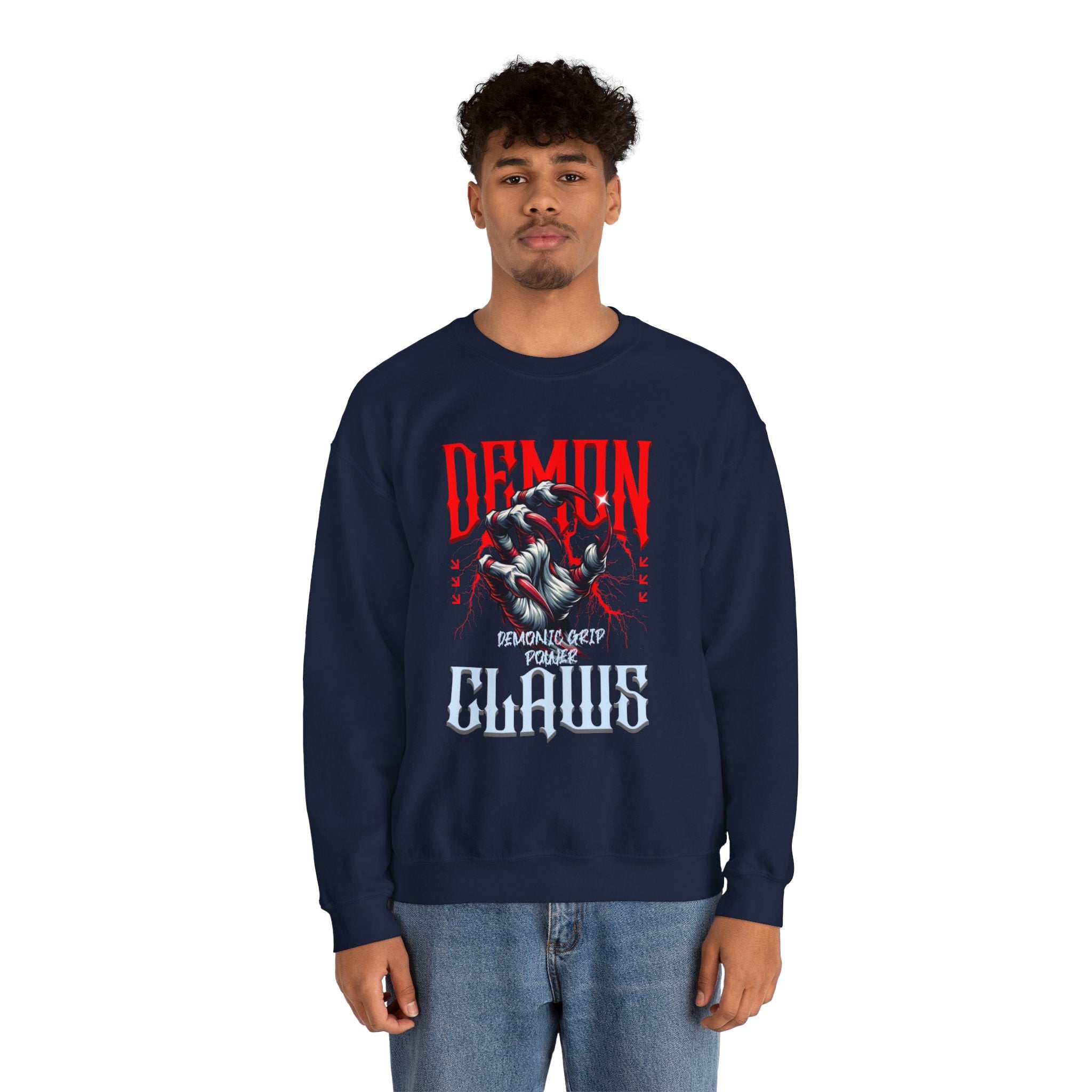 Demon Claws Graphic Premium Men's Sweatshirt | The Fashion Studio Graphic Premium Men's Sweatshirt