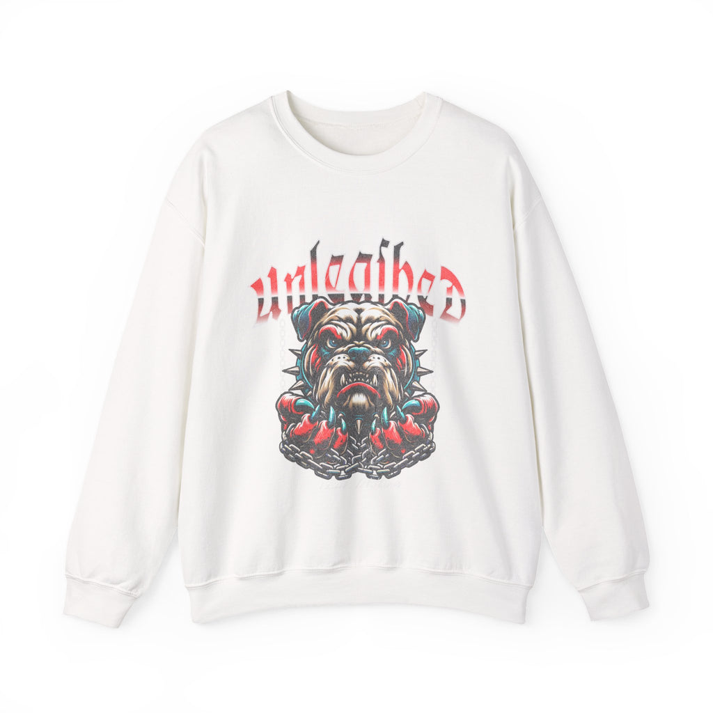 Unleashed Bulldog Graphic Premium Unisex Crewneck Sweatshirt | The Fashion Studio Graphic Premium Unisex Crewneck Sweatshirt