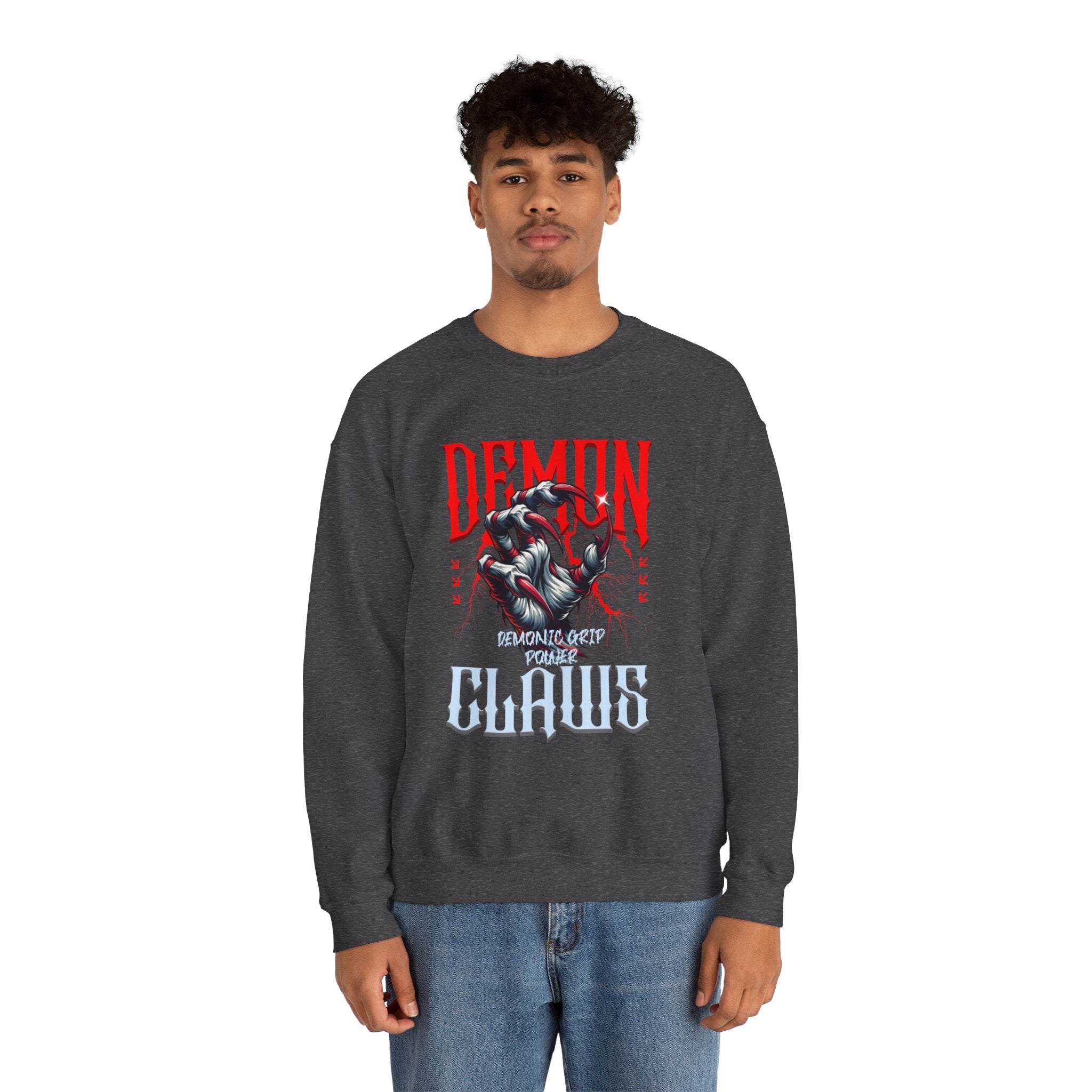 Demon Claws Graphic Premium Men's Sweatshirt | The Fashion Studio Graphic Premium Men's Sweatshirt