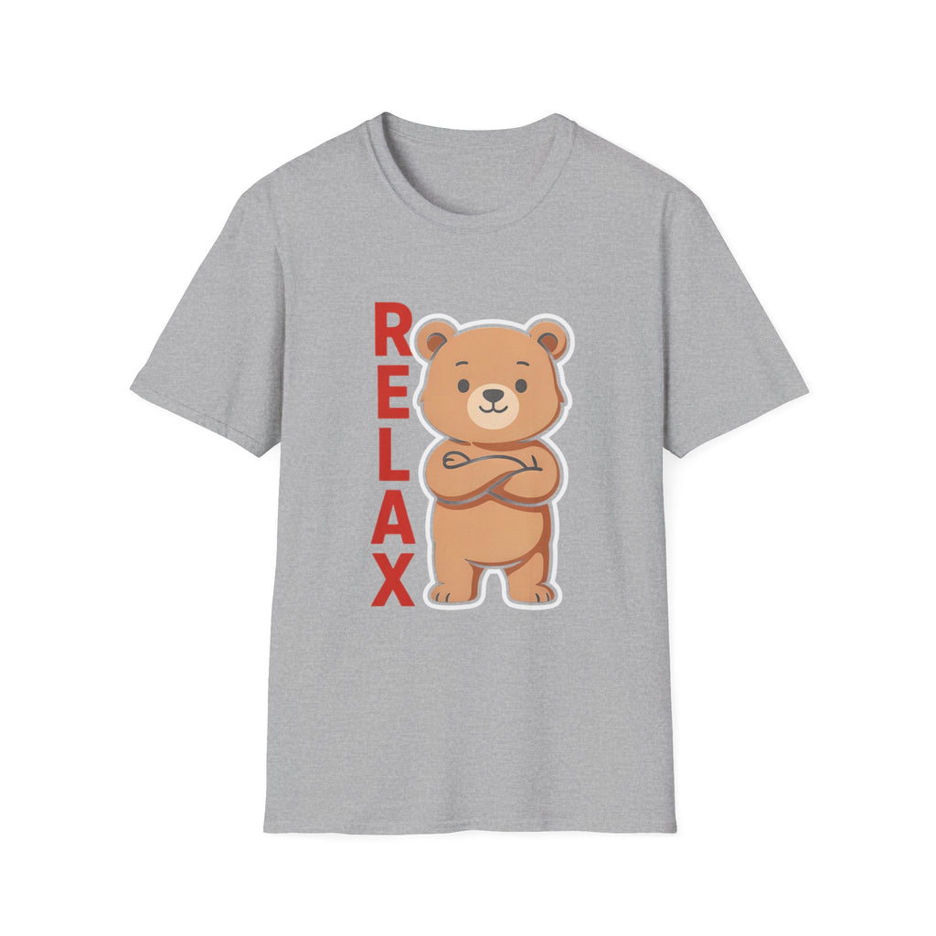Relax Bear Graphic T-Shirt | Cute Cartoon Oversized Unisex Streetwear Tee | The Fashion Studio