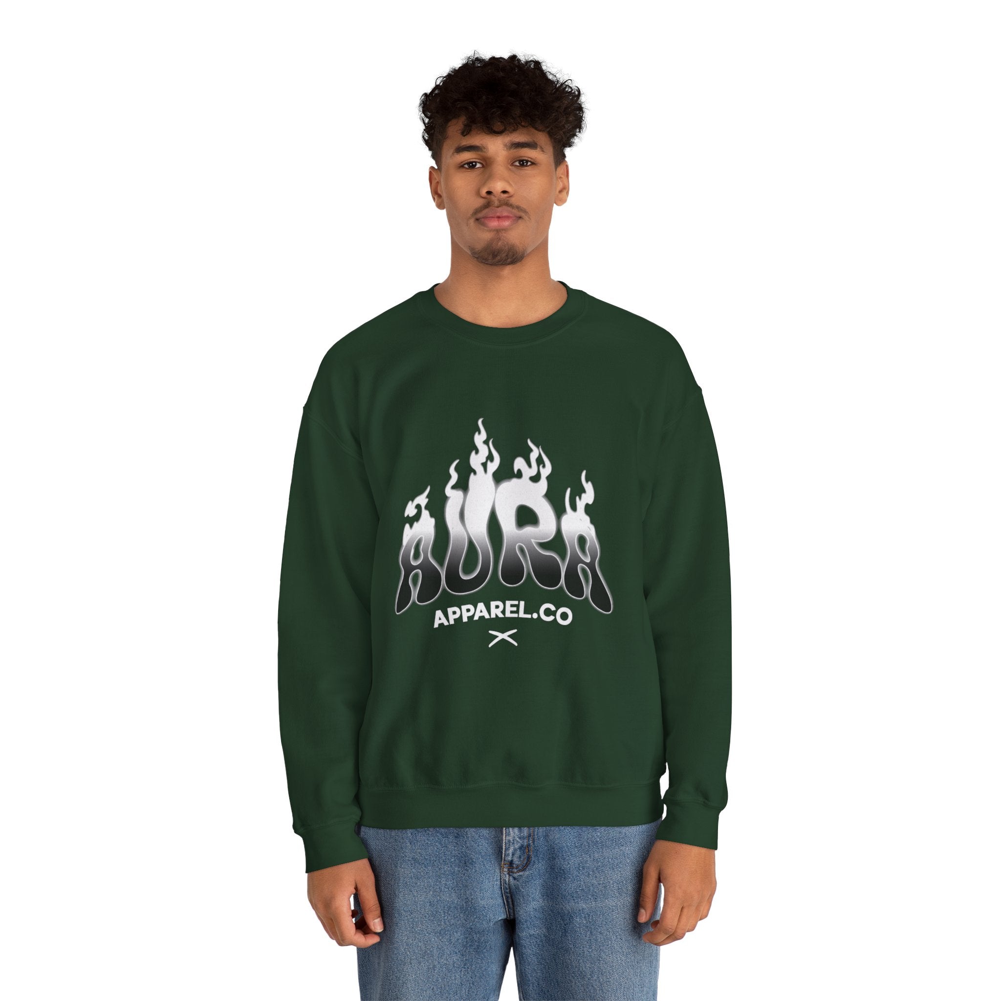 Aura Surf Flame Graphic Premium Men's Sweatshirt | The Fashion Studio Graphic Premium Men's Sweatshirt