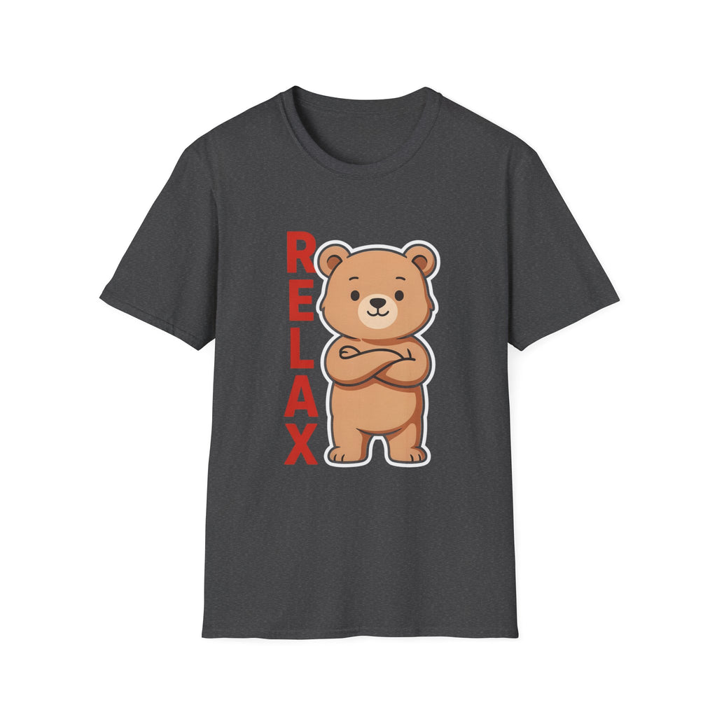 Relax Bear Graphic T-Shirt | Cute Cartoon Oversized Unisex Streetwear Tee | The Fashion Studio