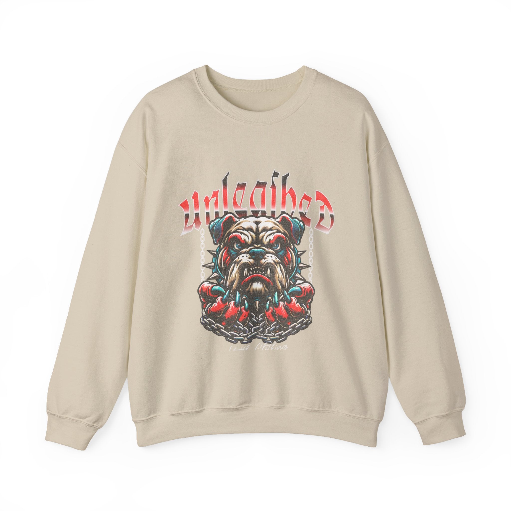 Unleashed Bulldog Graphic Premium Unisex Crewneck Sweatshirt | The Fashion Studio Graphic Premium Unisex Crewneck Sweatshirt