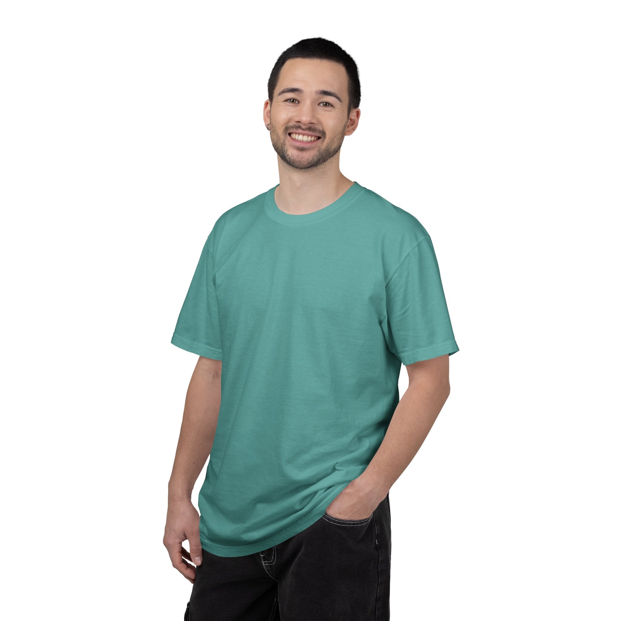 Mens X-press Quality Garment-Dyed Plain T-shirt