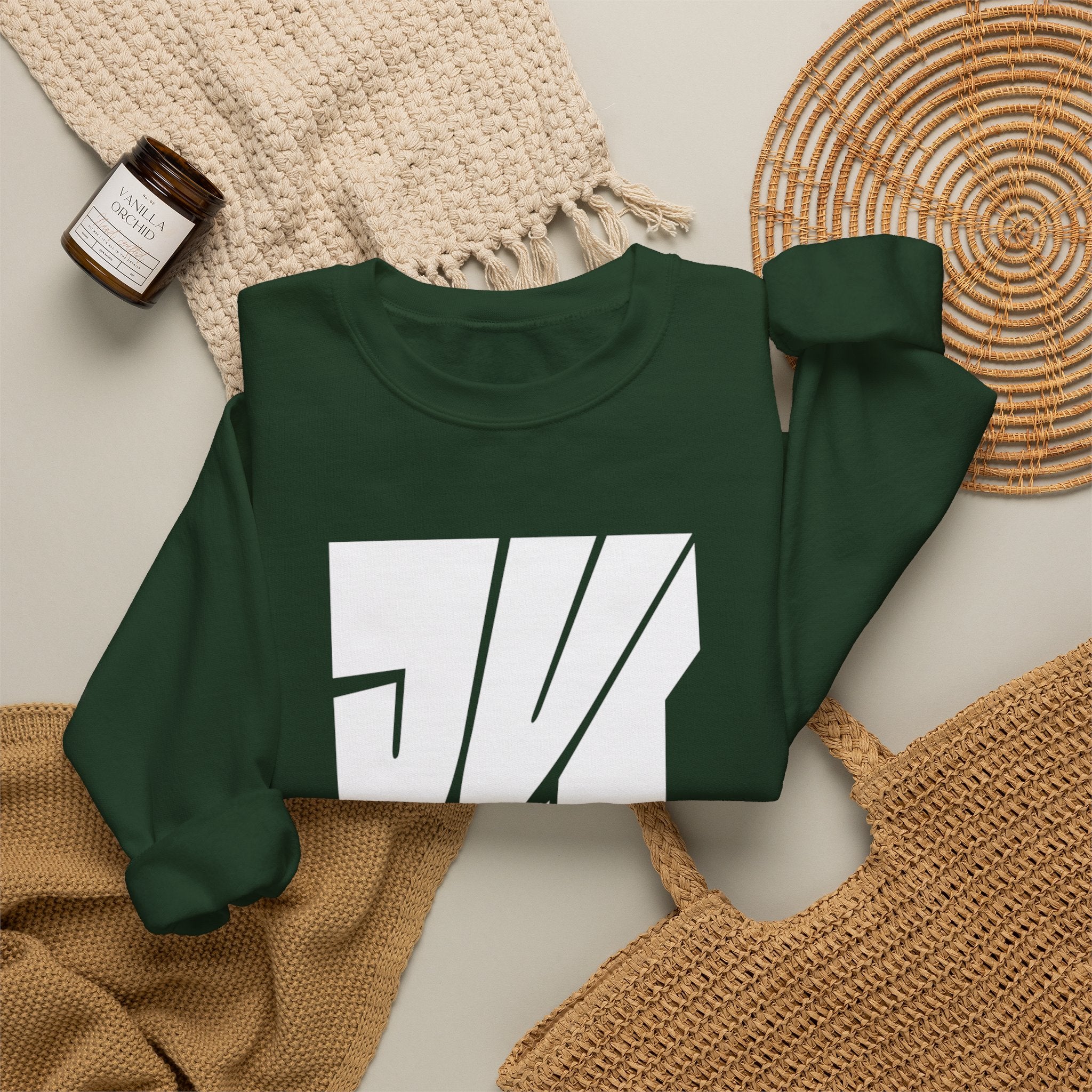 Just Me Typography Graphic Premium Men's Sweatshirt | The Fashion Studio Graphic Premium Men's Sweatshirt