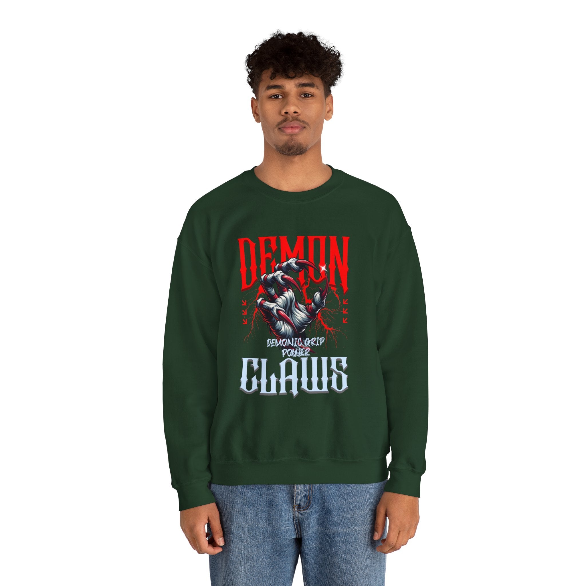 Demon Claws Graphic Premium Men's Sweatshirt | The Fashion Studio Graphic Premium Men's Sweatshirt