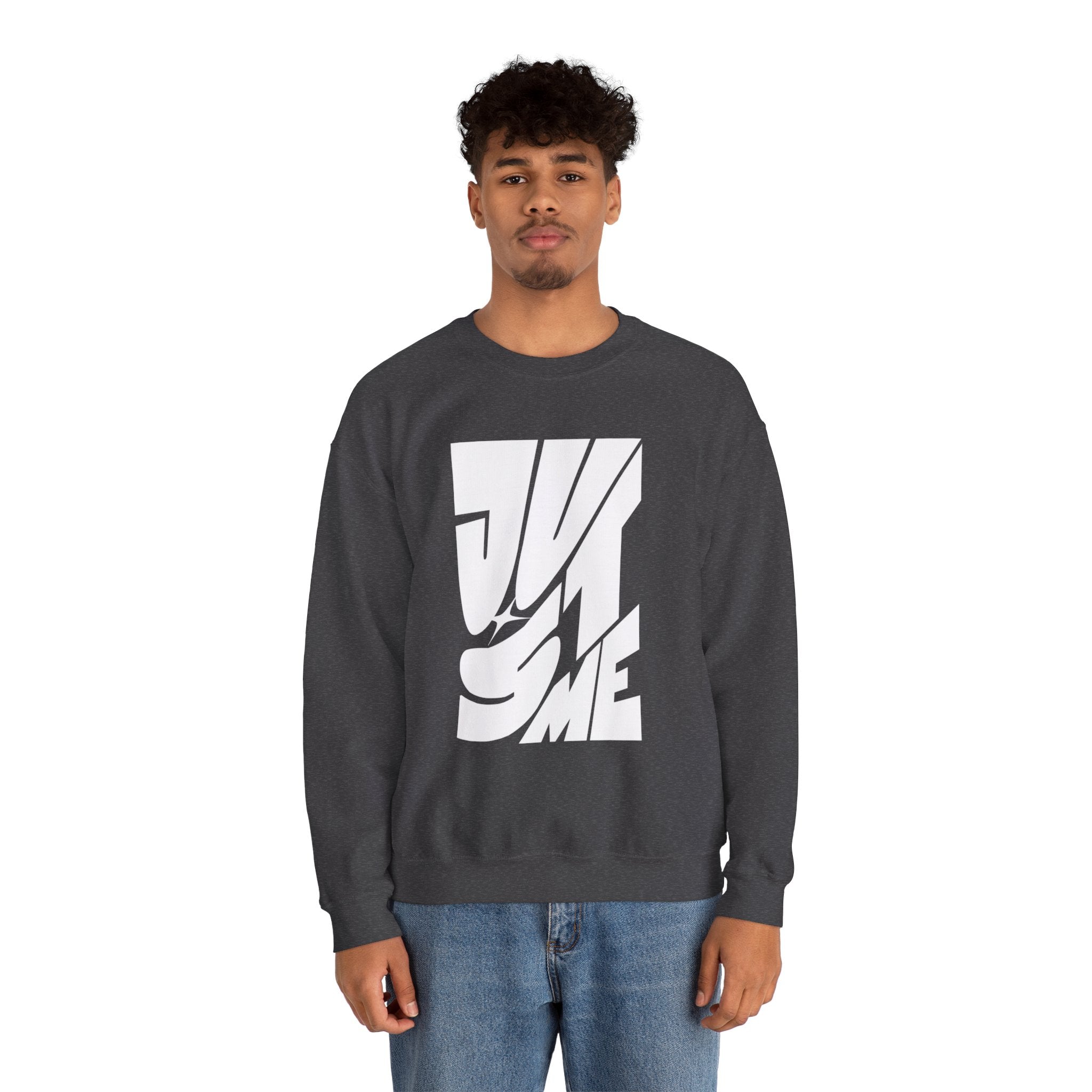 Just Me Typography Graphic Premium Men's Sweatshirt | The Fashion Studio Graphic Premium Men's Sweatshirt