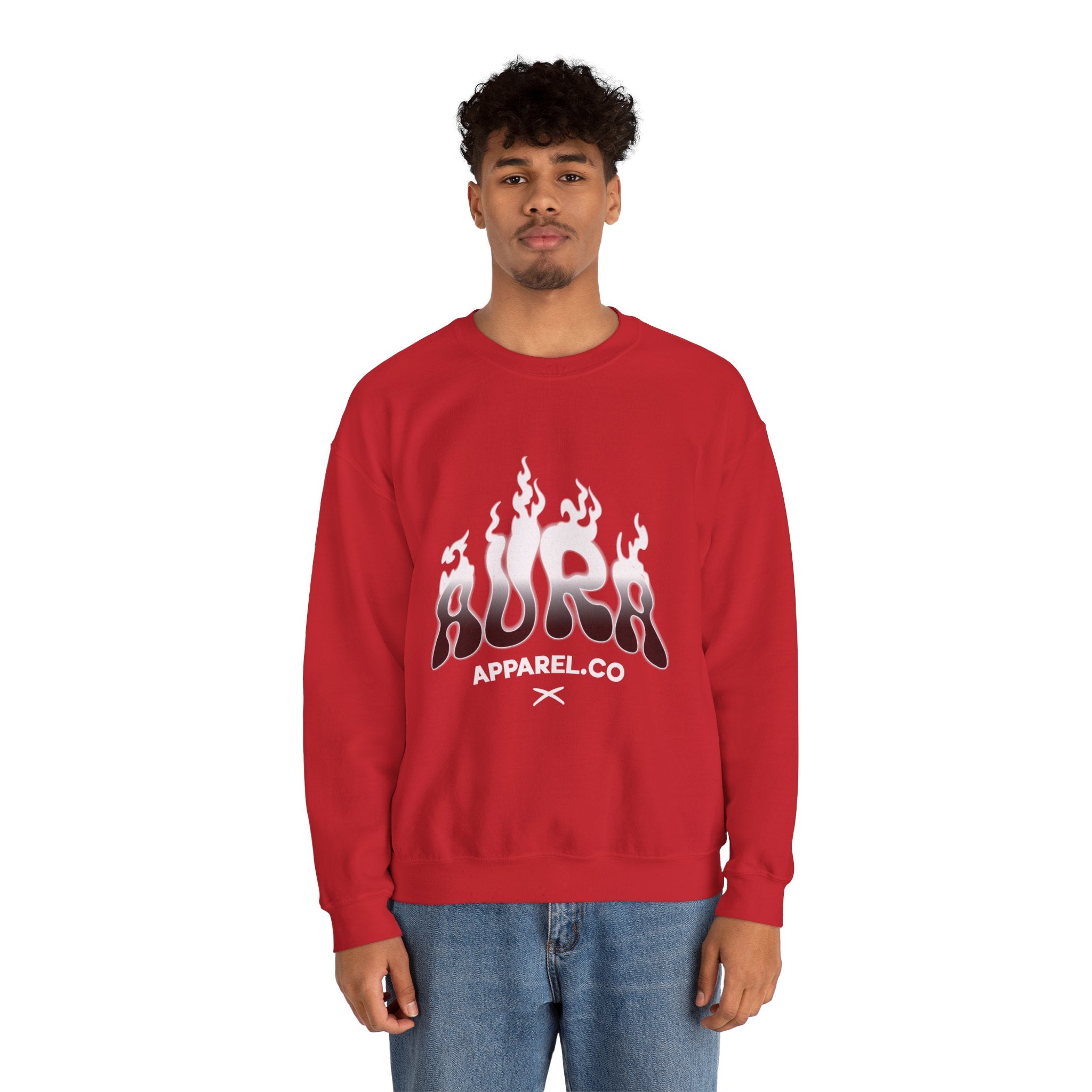 Aura Surf Flame Graphic Premium Men's Sweatshirt | The Fashion Studio Graphic Premium Men's Sweatshirt