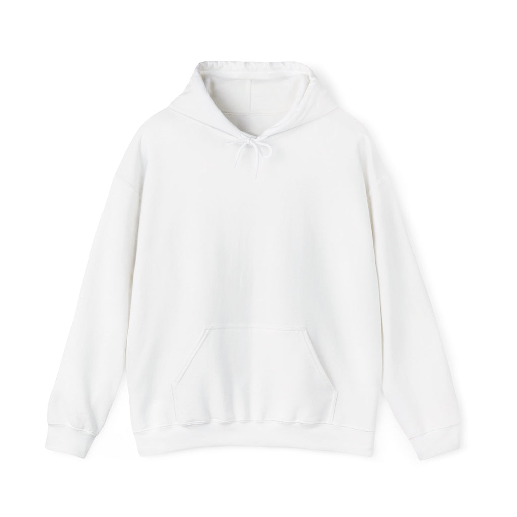 Mens X-Press Quality White Plain Heavy Blend™ Hooded Sweatshirt