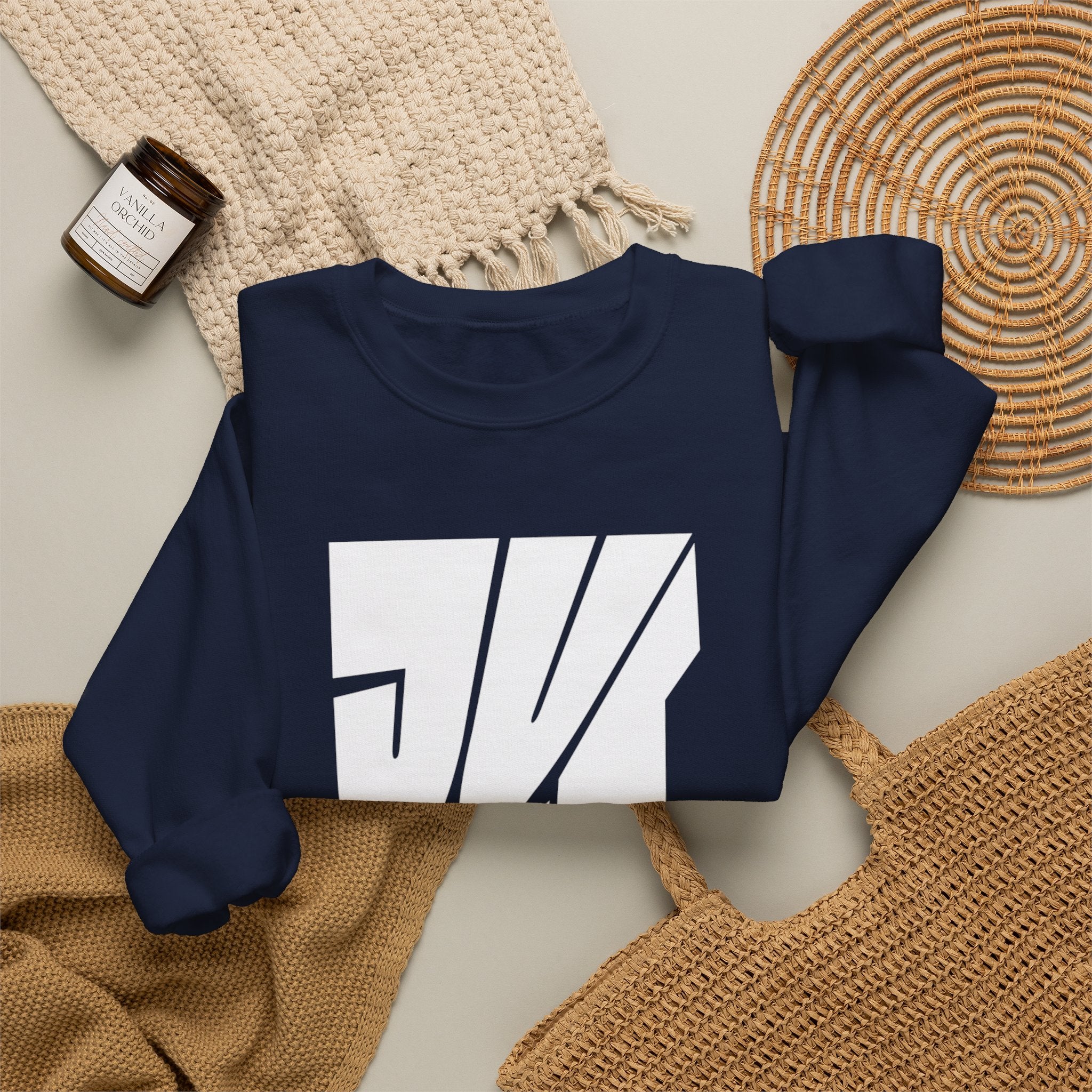 Just Me Typography Graphic Premium Men's Sweatshirt | The Fashion Studio Graphic Premium Men's Sweatshirt