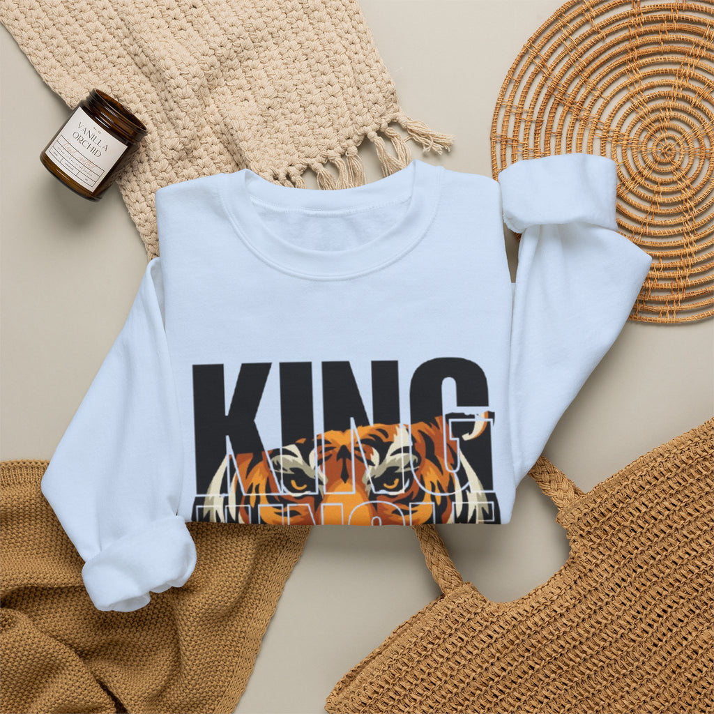 King of the Jungle Tiger Graphic Men's Premium Sweatshirt | The Fashion Studio Graphic Men's Premium Sweatshirt